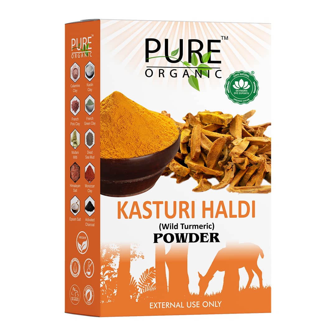 SKYMORN Wild Turmeric Face Mask for Skin Brightening & Tan Removal - 100g | Natural Glow Booster for Radiant Skin | Perfect for Daily Skincare & Sun Damage Repair