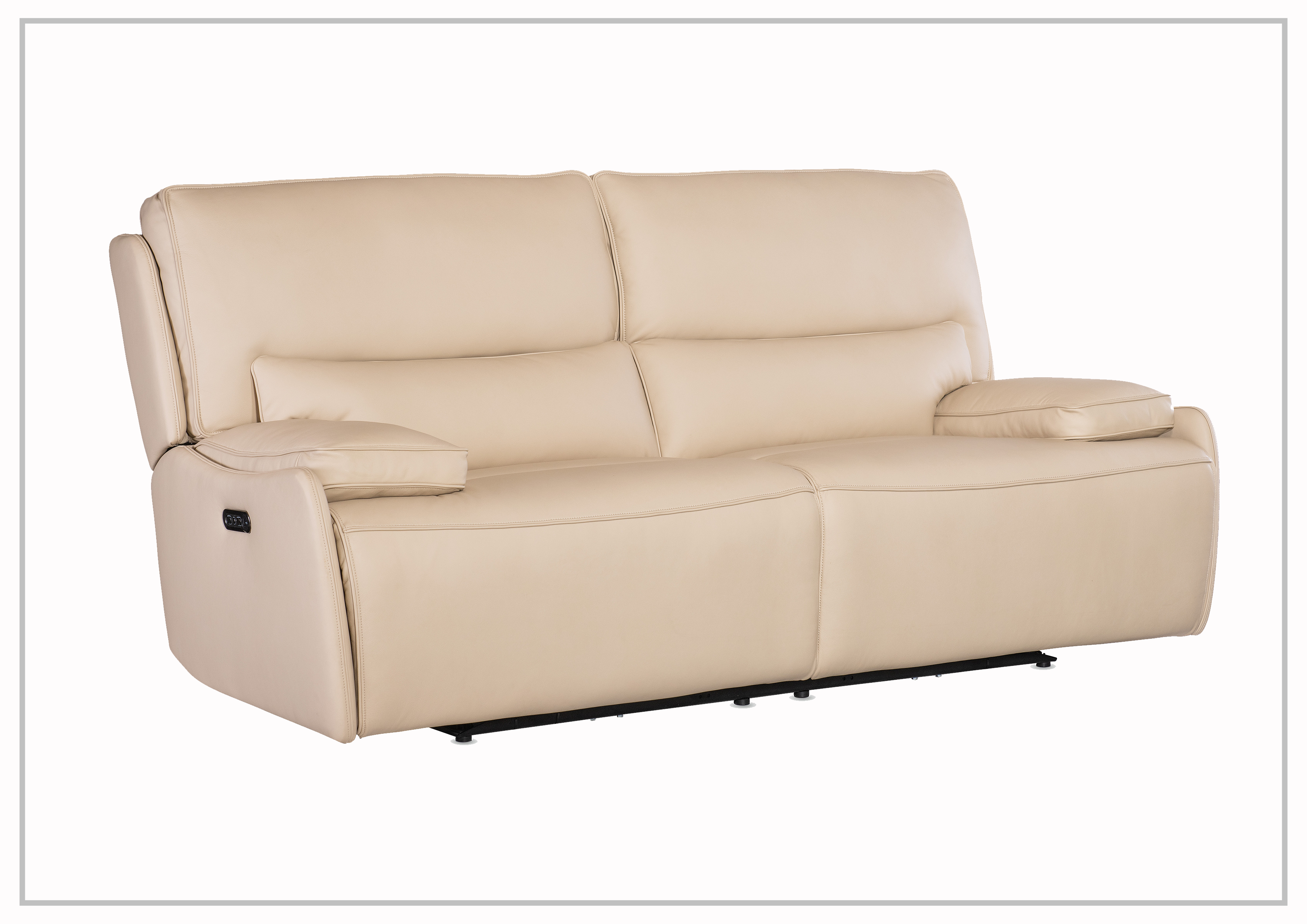 Hooker Furniture Kramer Zero Gravity Power Recliner Sofa - Dark Brown & Light Gray - Adjustable Comfort for Living Room & Home Theater