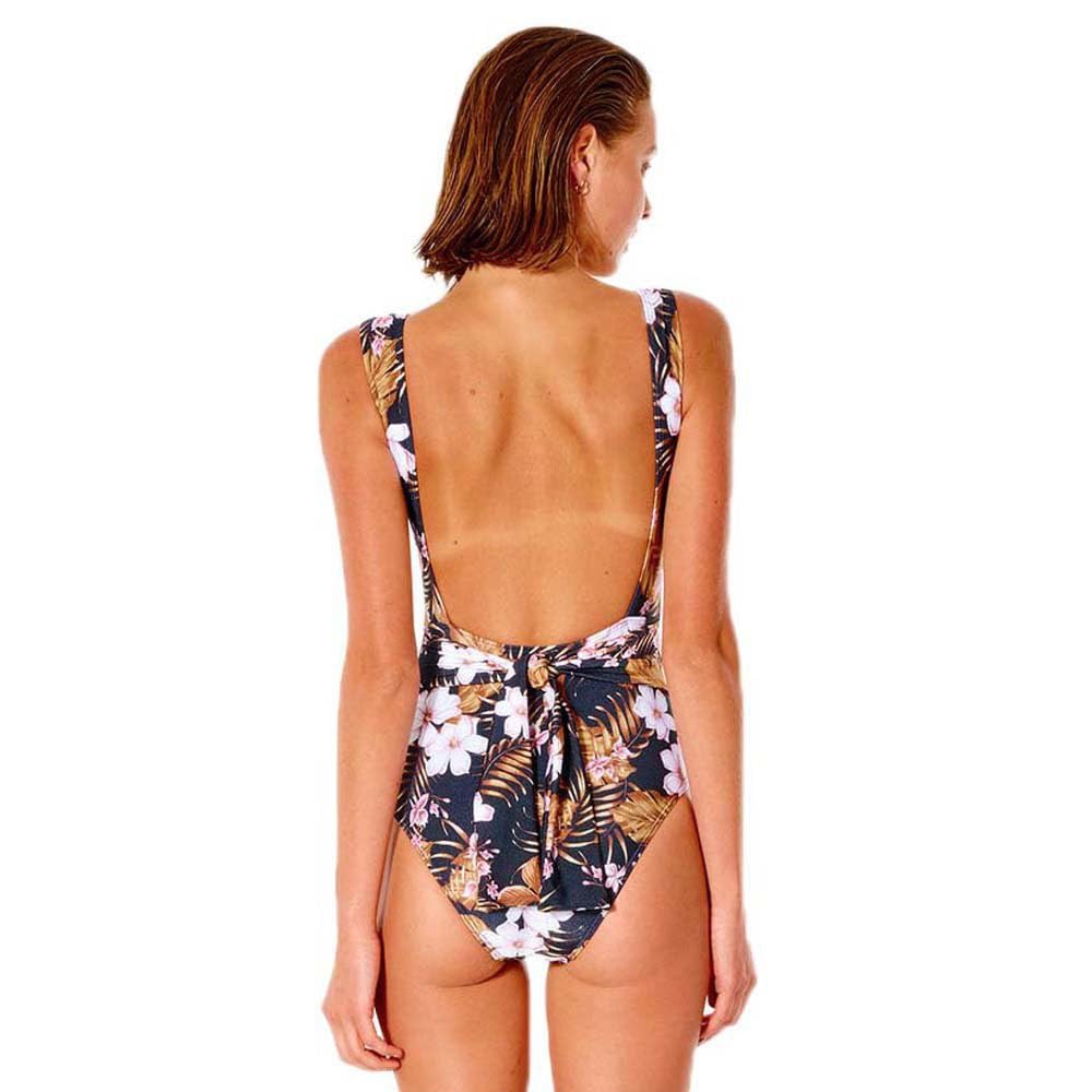 Rip Curl Playabella One-Piece Swimsuit - Black, XS | Women's Slimming Bathing Suit for Surfing, Swimming & Beach Vacations