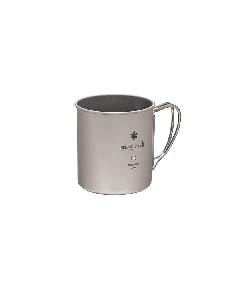 Snow Peak x Danner Titanium Single Wall 450ml Camping Mug - Lightweight & Durable for Backpacking, Hiking & Outdoor Adventures