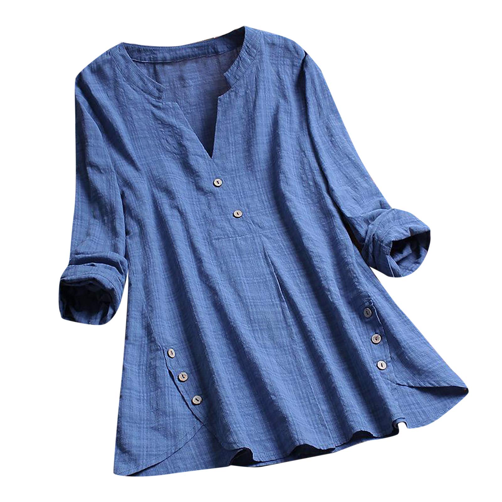 Women's V-Neck T-Shirts - Casual & Dressy Blouses, Loose Fit U-Neck Golf Tees - Stylish 2022 Fashion Tops for Work, Golf & Everyday Wear