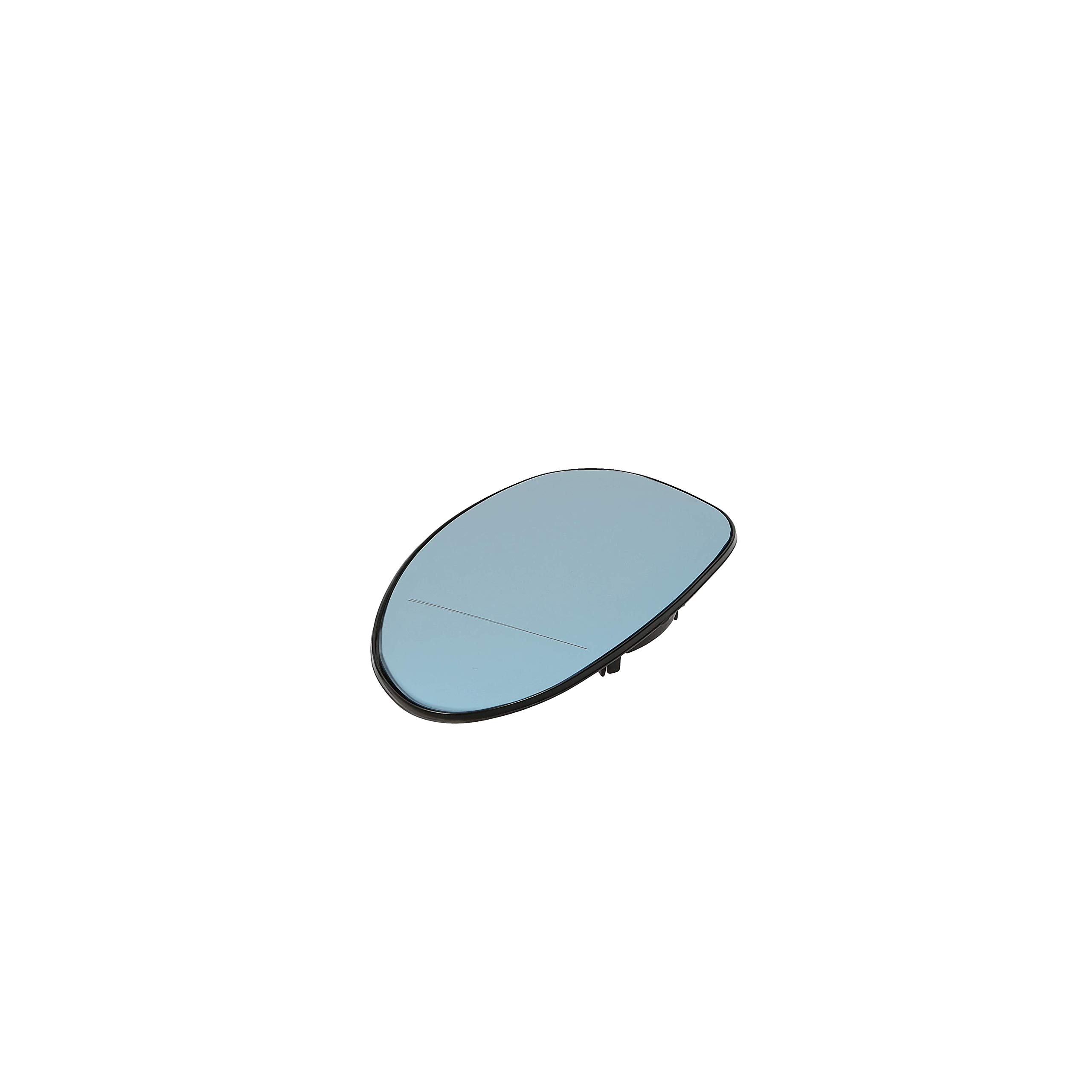 Heated Aspherical Side Mirror Glass with Holder - Blue for Improved Visibility & Safety | Perfect for Trucks, SUVs, and Winter Driving Conditions