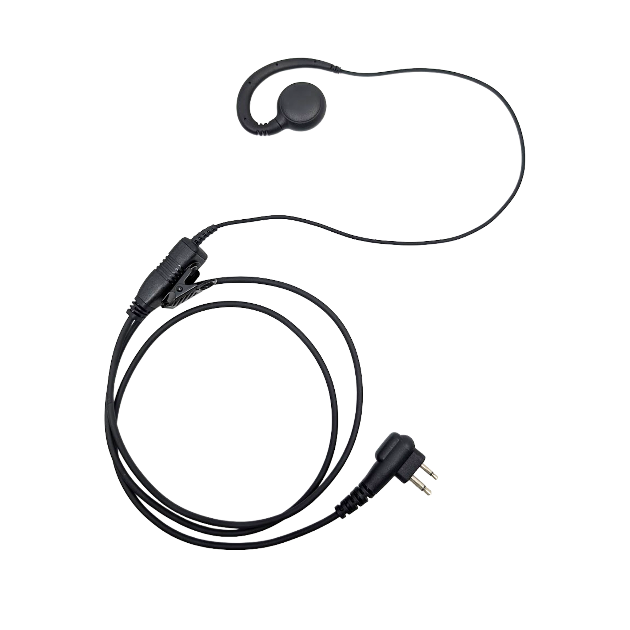 Atlantic Radio M 1W SWVL Rotating Earpiece - Hands-Free Communication for Two-Way Radios - Perfect for Security, Construction & Outdoor Adventures