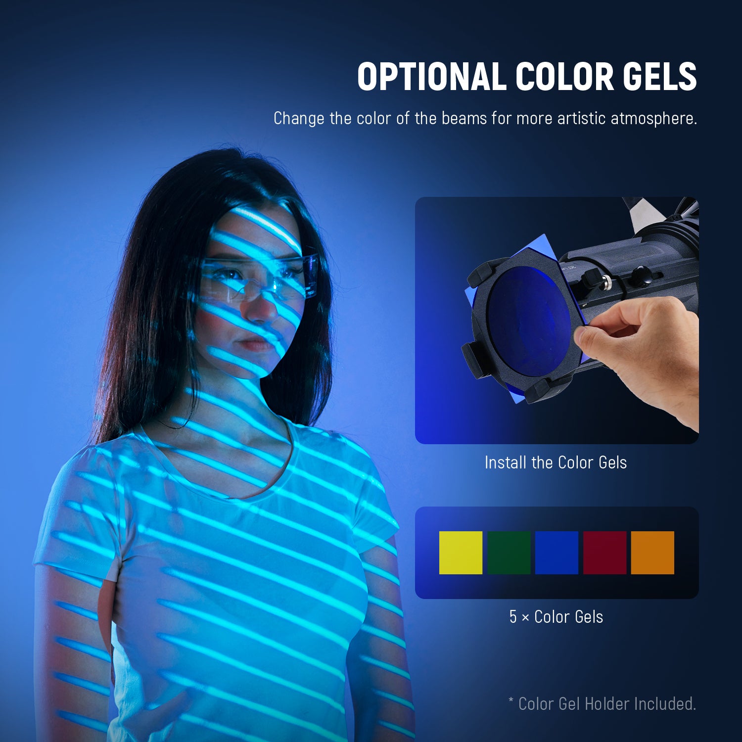 NEEWER LS 39 20° Bowens Mount Spotlight Snoot for Photography & Video Lighting - Perfect for Studio, Portrait, and Product Shoots