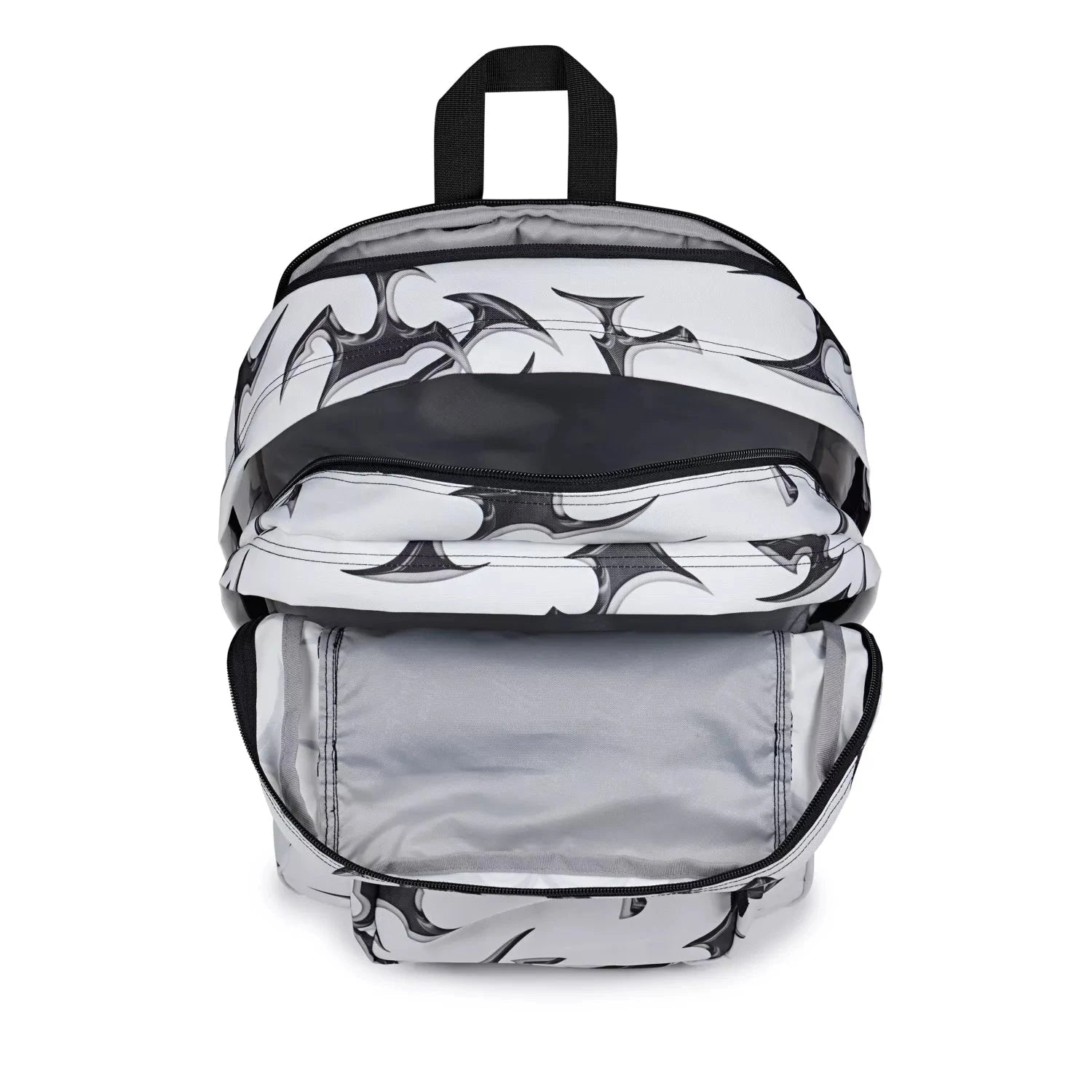 JanSport Big Student Backpack - Lightweight Laptop Backpack for College, High School & Travel | Durable Water-Resistant Material | Cyber Silver White | Perfect for School, Work & Outdoor Adventures