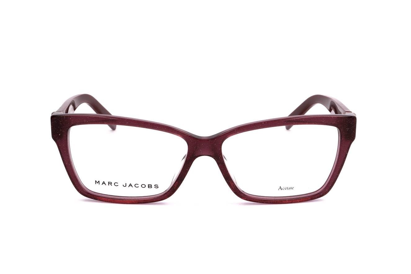 Marc Jacobs Plastic Rectangular Eyeglasses 55 0OBC Glitter Violet - Stylish Designer Frames for Women & Men | Perfect for Everyday Wear, Office & Fashion Outfits