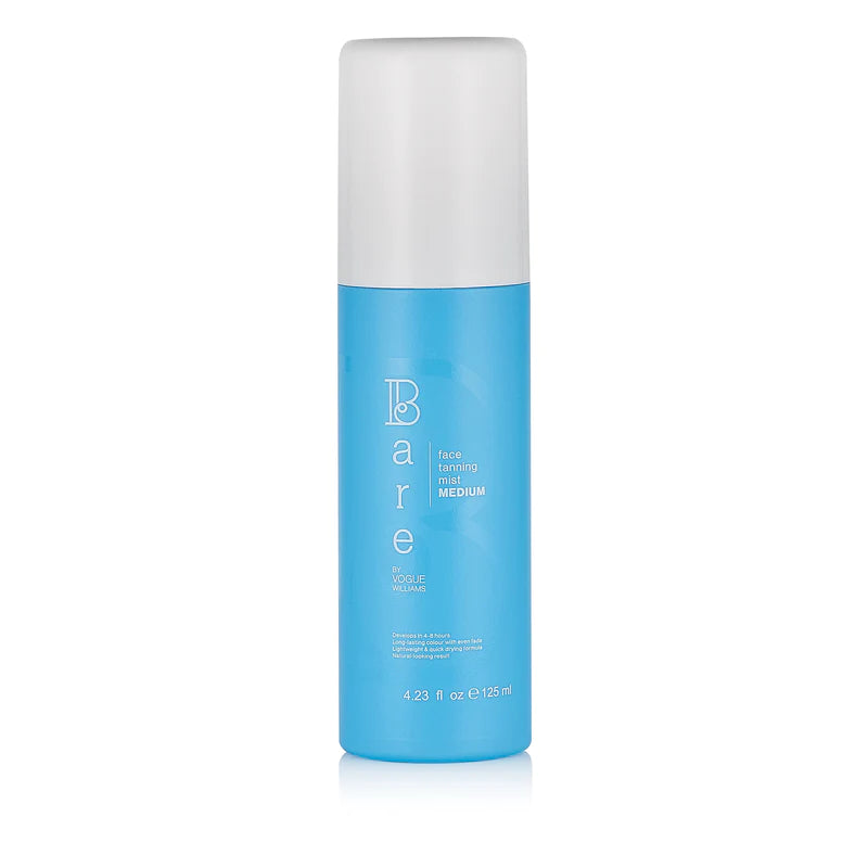 Bare by Vogue Self Tanning Mist - Medium Shade, Natural Looking Sunless Tan for Face & Body | Perfect for Pre-Party Glow, Vacation Prep & Year-Round Bronzing