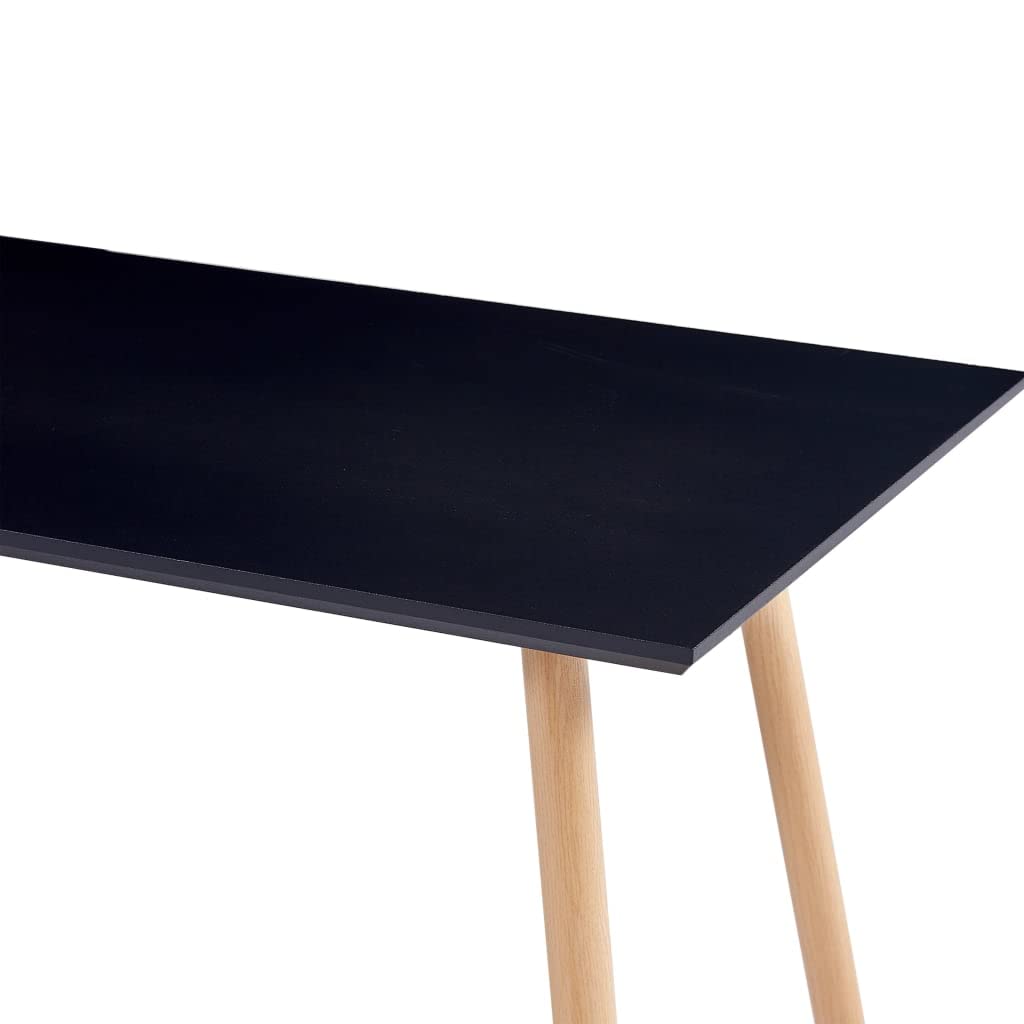 Industrial Dining Table with Sturdy Metal Frame - 47.2