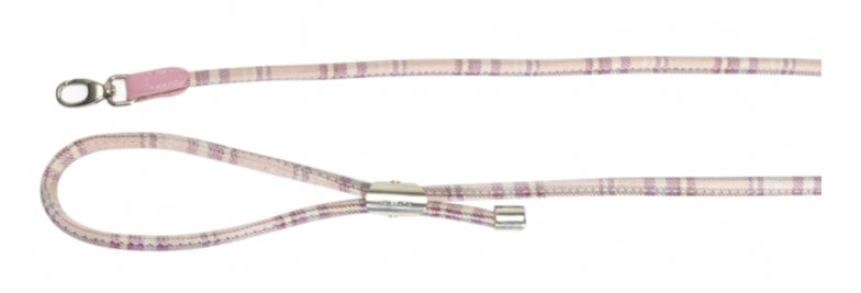 La Cinopelca Cheri Classic Tartan Rolled Dog Leash - Durable & Stylish Pet Walking Accessory for Small to Medium Dogs - Perfect for Daily Walks, Training & Outdoor Adventures