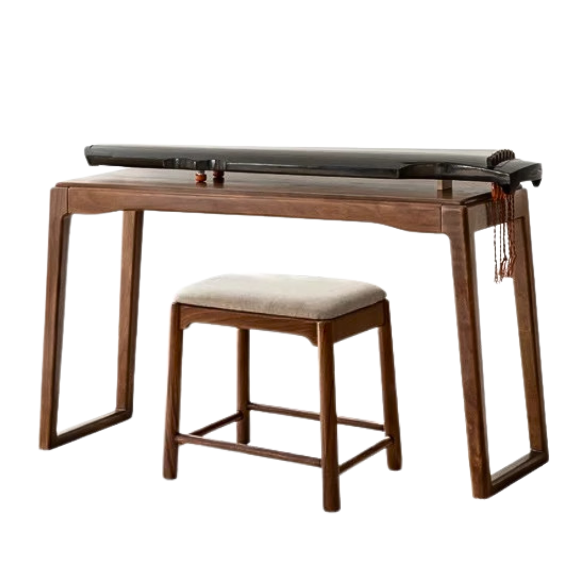 Premium Black Walnut & Oak Solid Wood Desk - Handcrafted Office Desk for Home & Workspace - Durable Writing Table for Study, Work & Remote Office