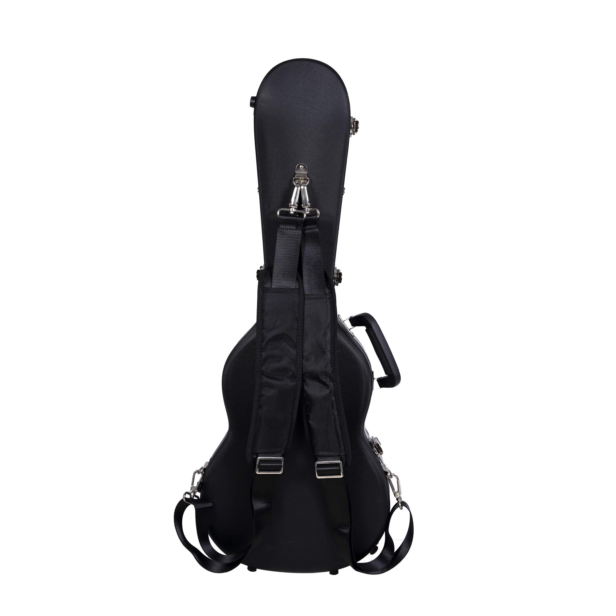 Premium Black Crossrock Baritone Ukulele Case with Adjustable Backpack Straps (CRA800BUBK) - Perfect for Travel, Gigging & Music Lessons