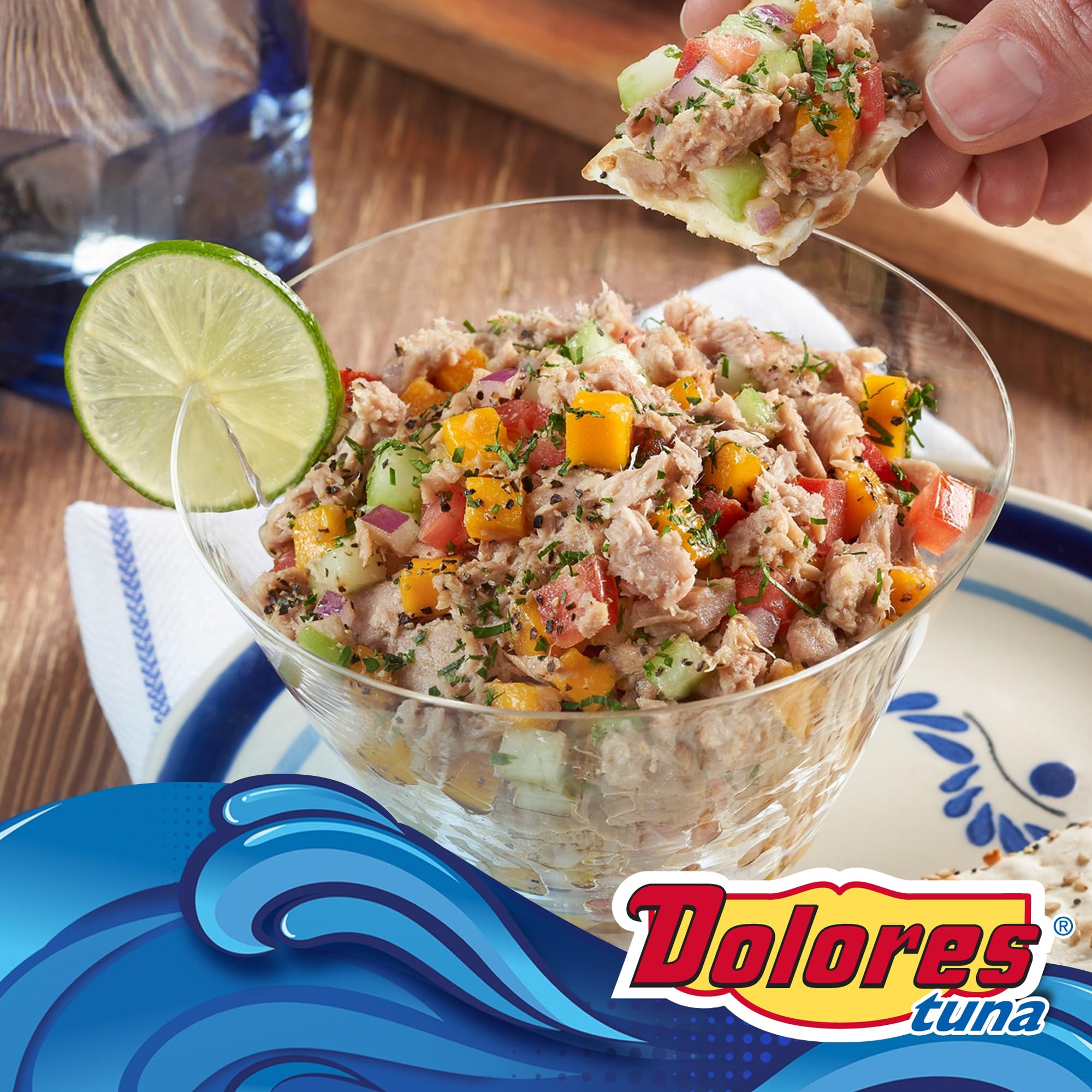 Premium Dolores Chunk Light Yellowfin Tuna with Mayonnaise & Jalapeno Peppers, 2.6 oz (Pack of 24) - Perfect for Sandwiches, Salads & Quick Snacks