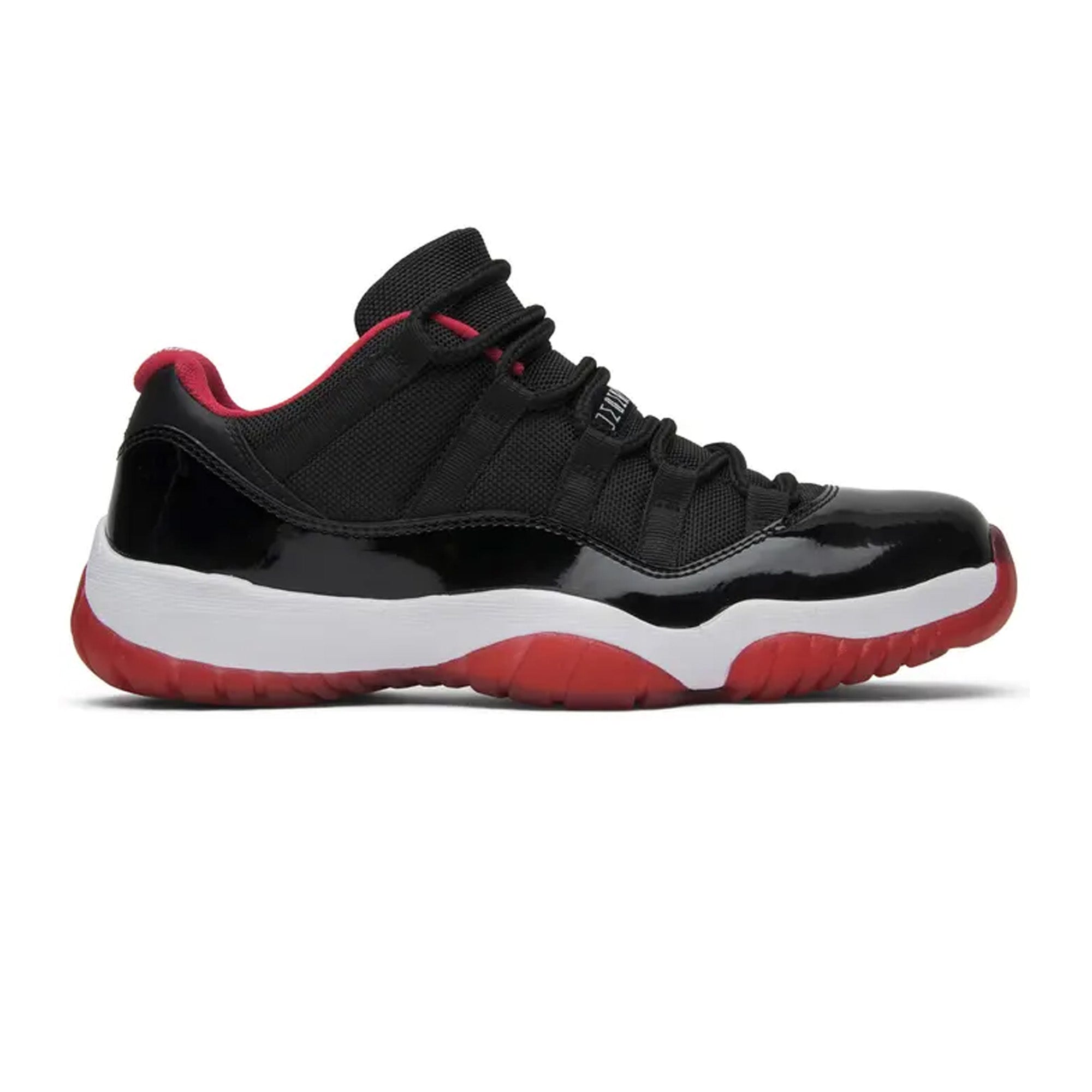 Air Jordan 11 Retro Low 'Bred' Men's Basketball Shoes (2015 Release) - Classic Black/Red Colorway for Casual Wear & Street Style