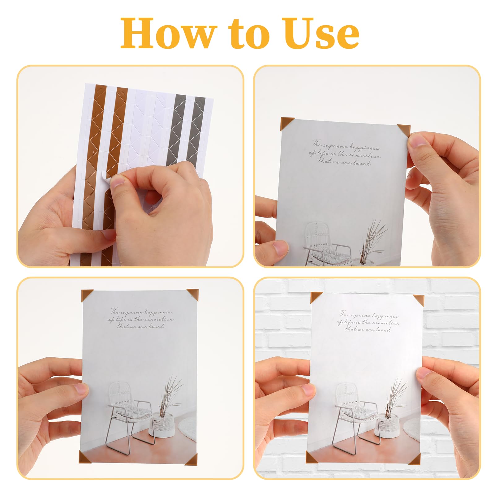 1020 Pieces Self-Adhesive Photo Corners Stickers - Acid-Free Scrapbook Mounting Corners for Photos, Pictures, Albums, Journals & DIY Crafts - Perfect for Scrapbooking, Card Making & Memory Preservation (10 Sheets)