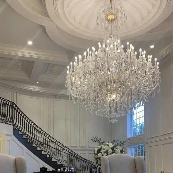 Extra Large Classic Traditional Crystal Chandelier - 60/72/90 Lights for Hotel, Showroom, Foyer, Wedding Hall, Coffee Shop | Elegant Lighting for Luxury Interiors, Event Venues & Commercial Spaces