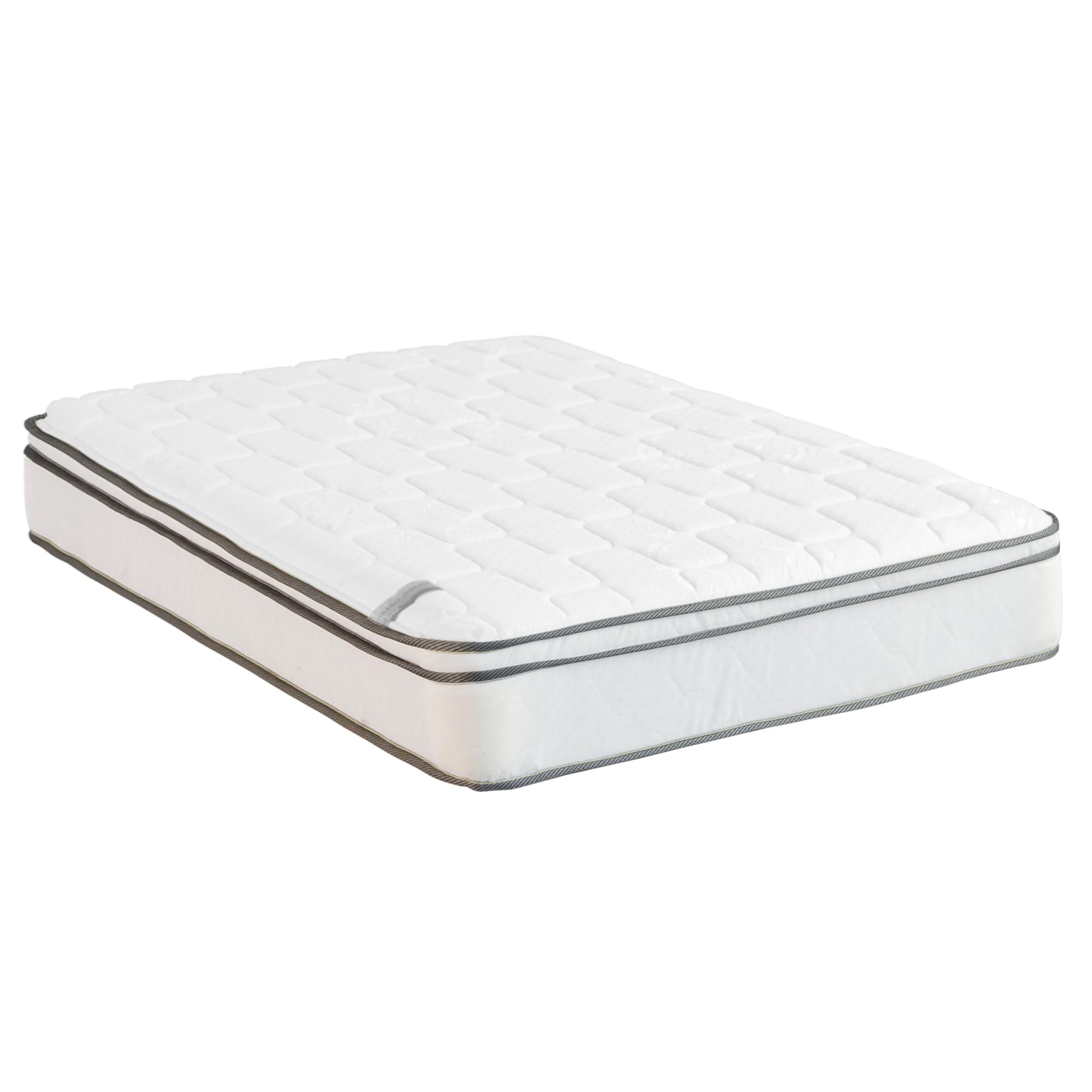 Greaton 10-Inch Medium Plush Eurotop Pillowtop Innerspring Mattress - California King Size, Luxury Support for Side & Back Sleepers, Perfect for Master Bedrooms & Guest Rooms