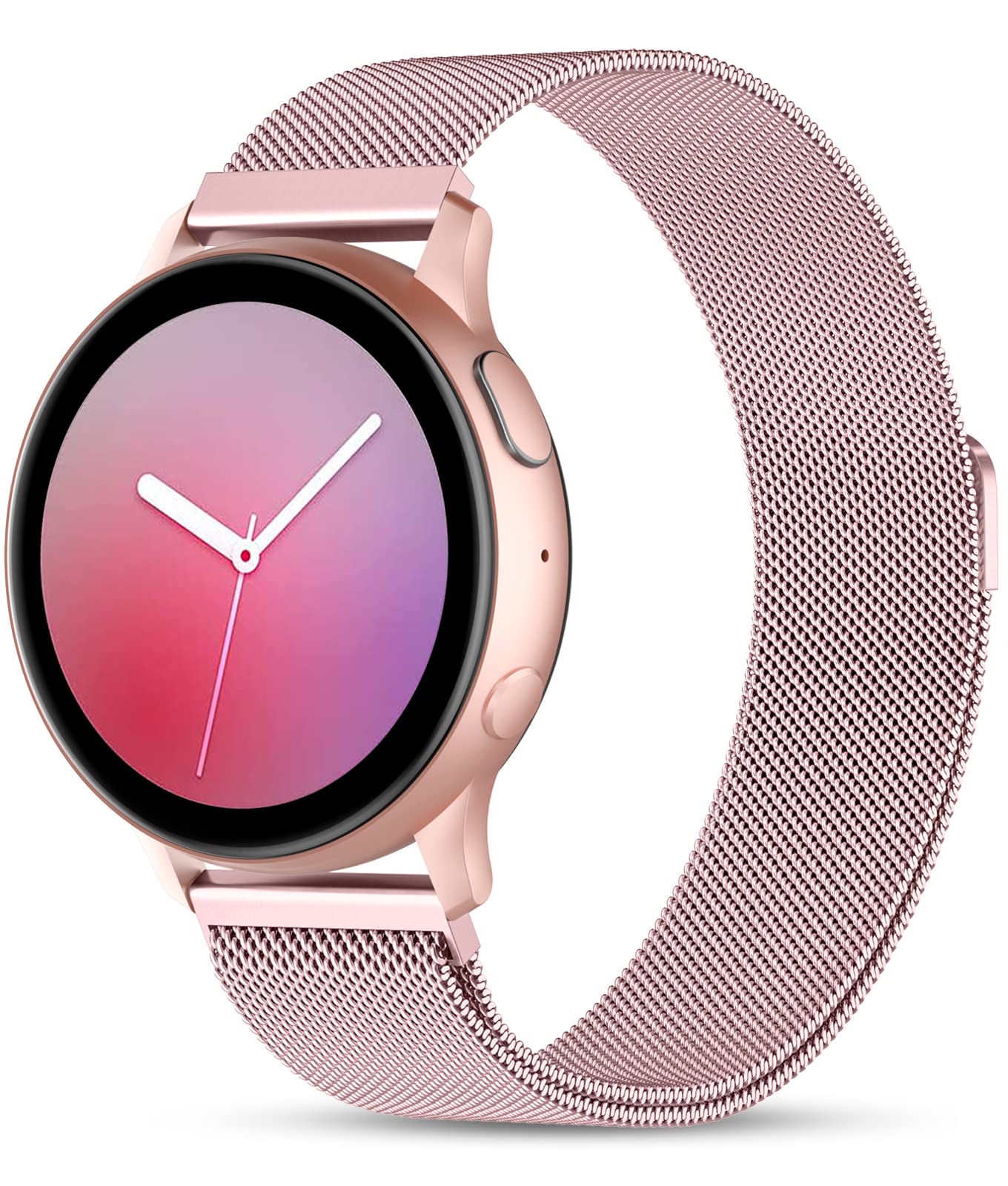 Rose Pink 20mm Metal Strap for Samsung Galaxy Watch 4/5/6 - Elegant & Durable for Daily Wear