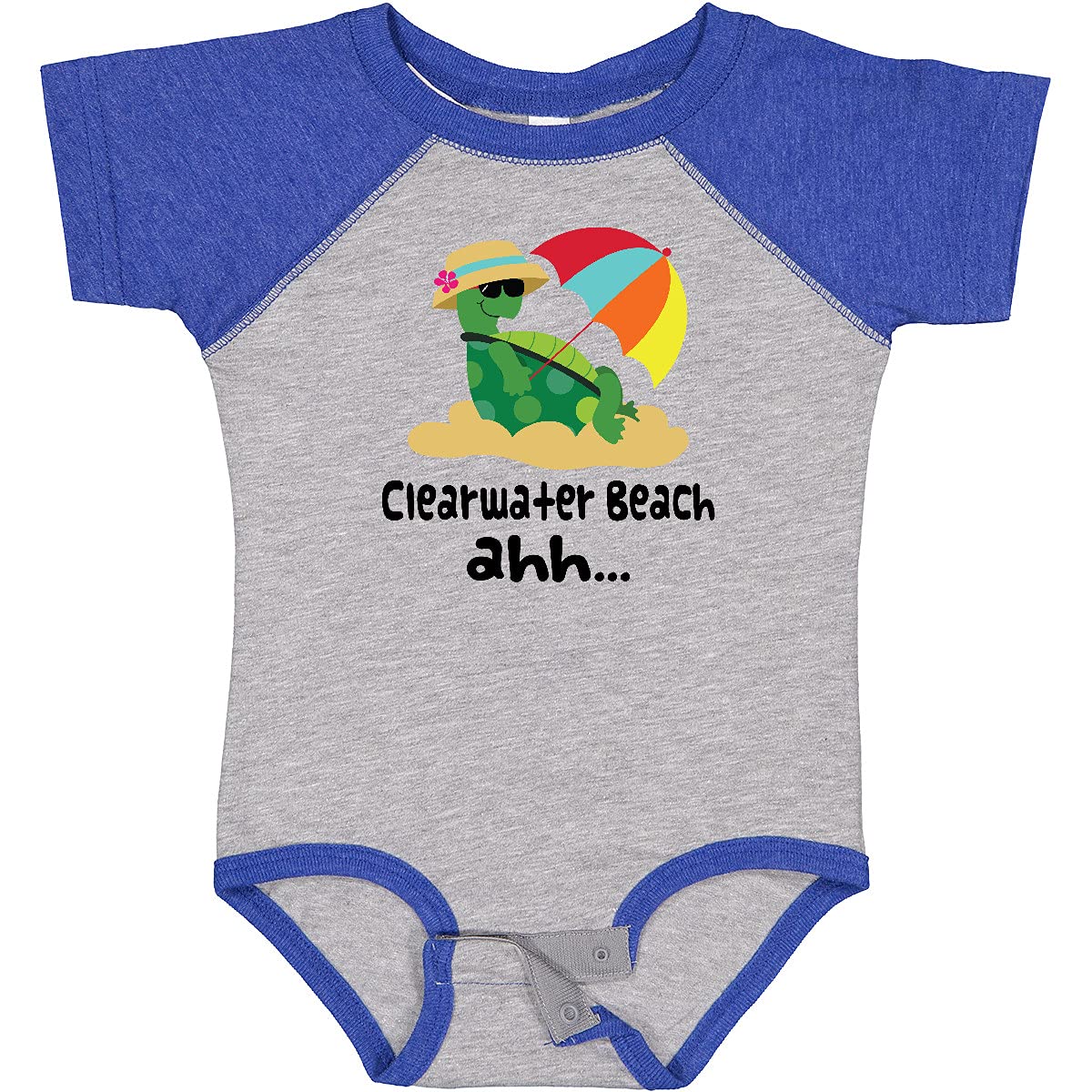 Inktastic Clearwater Beach Florida Baby Bodysuit - Cute Florida-Themed Onesie for Infants & Toddlers - Perfect for Beach Vacations, Family Photos & Florida Souvenirs