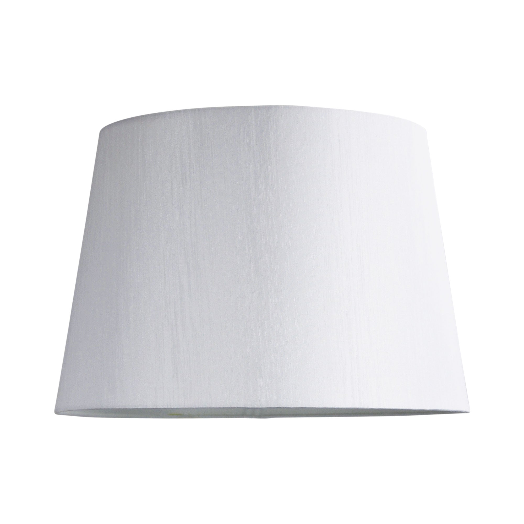 14 Inch Pearl White Shantung Fabric Hardback Lamp Shade - Elegant Lighting for Living Room, Bedroom, or Office Decor