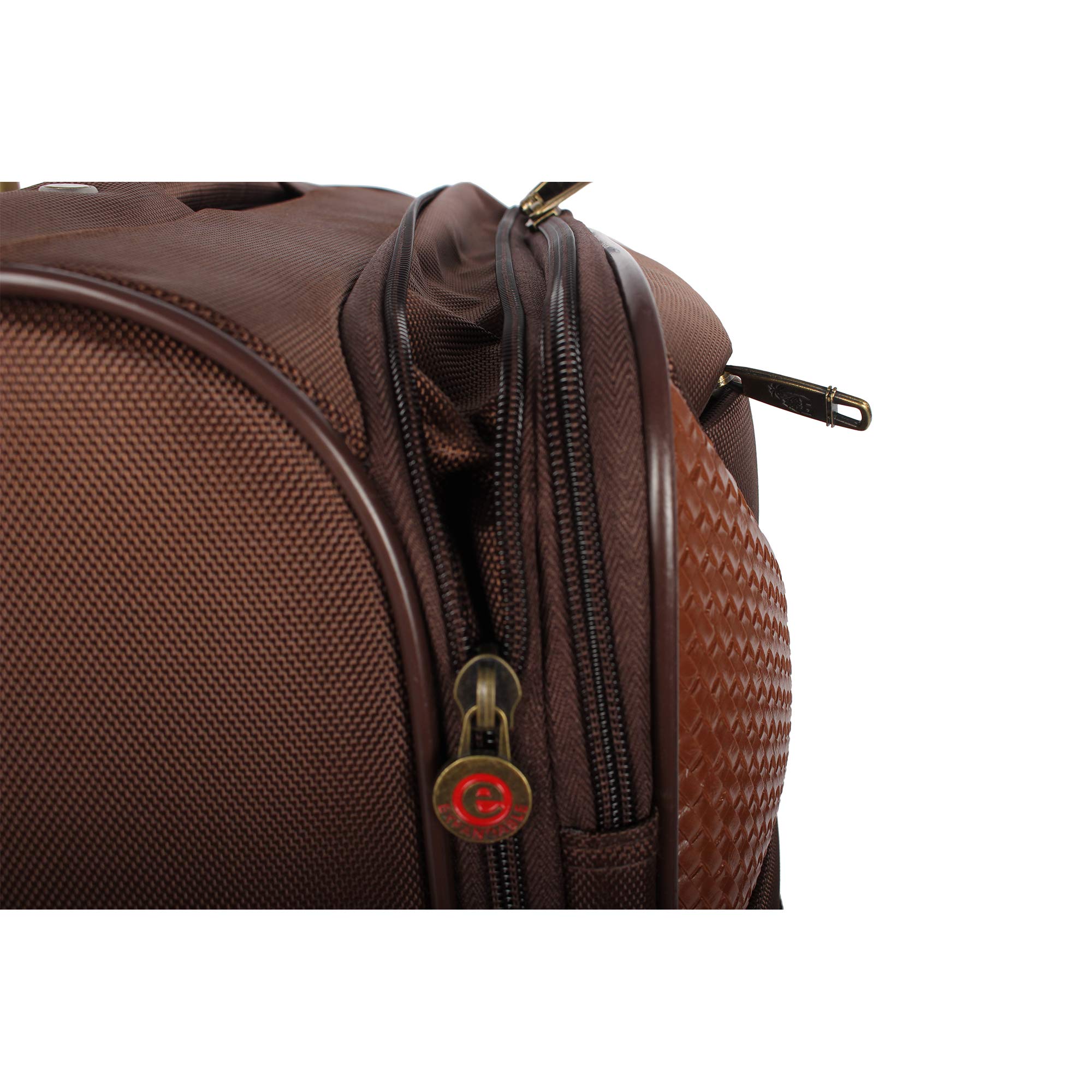 Pathfinder 4-Piece Spinner Luggage Set with Telescoping Handle - Chocolate Brown Hardshell Suitcase for Travel, Business Trips & Vacations - Lightweight & Durable Spinner Wheels