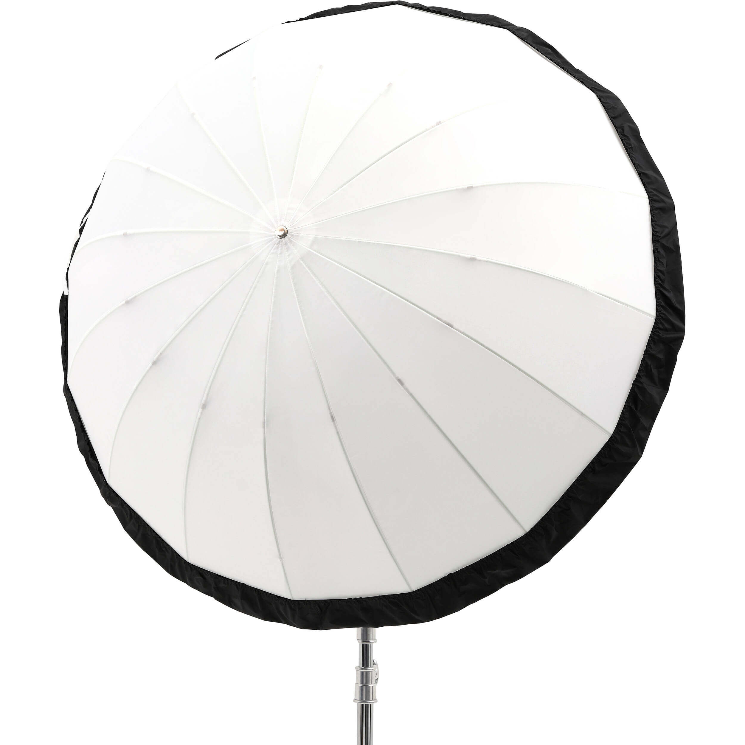 130cm Parabolic Shoot Through Umbrella with Black/Silver Cover - Professional Photography Lighting Modifier for Studio & Outdoor Portraits - Clearance Sale