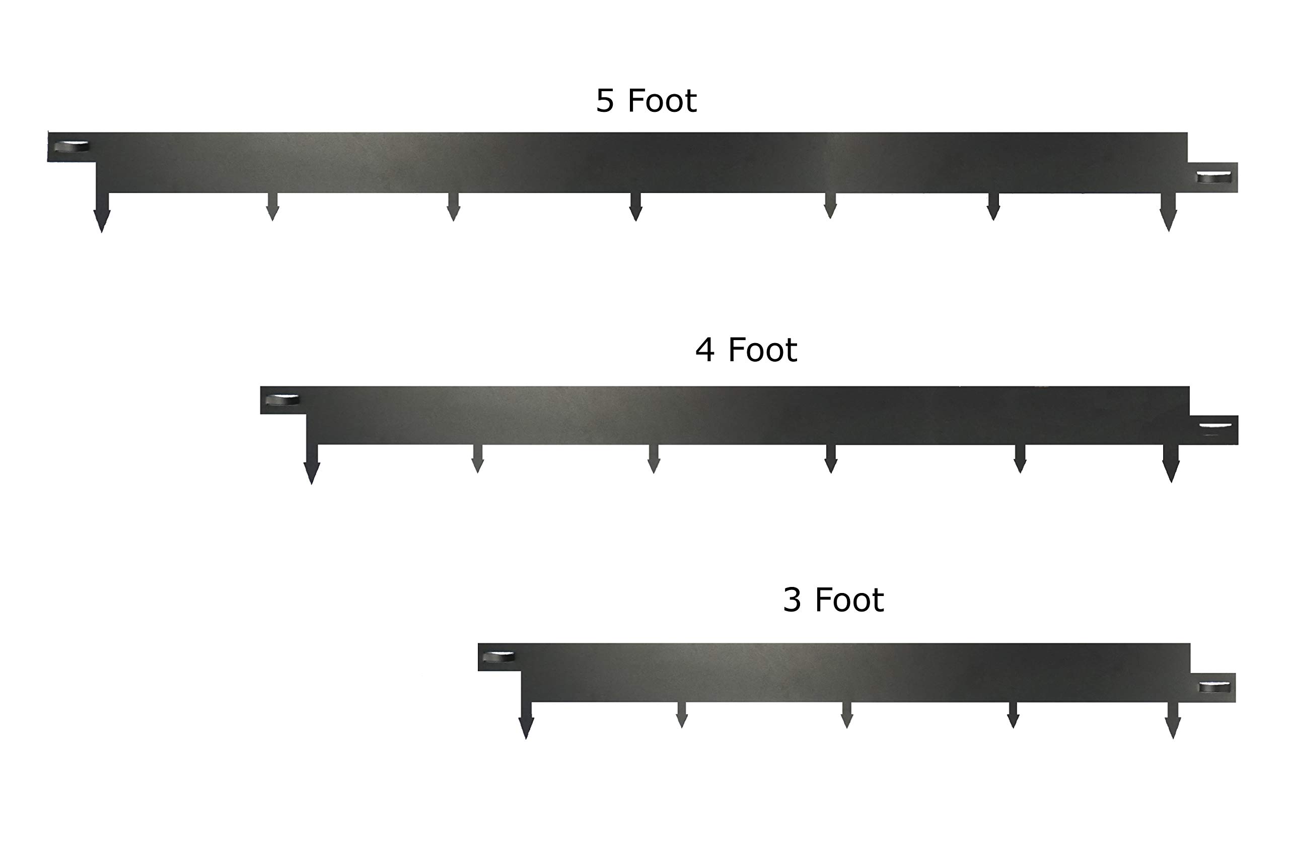Professional Grade Metal Landscape Edging - 4 Inch High Lawn Border for Garden, Mulch & Flower Beds - Easy to Install (3 Color Options) - Perfect for Yard Landscaping & Curb Appeal Enhancement