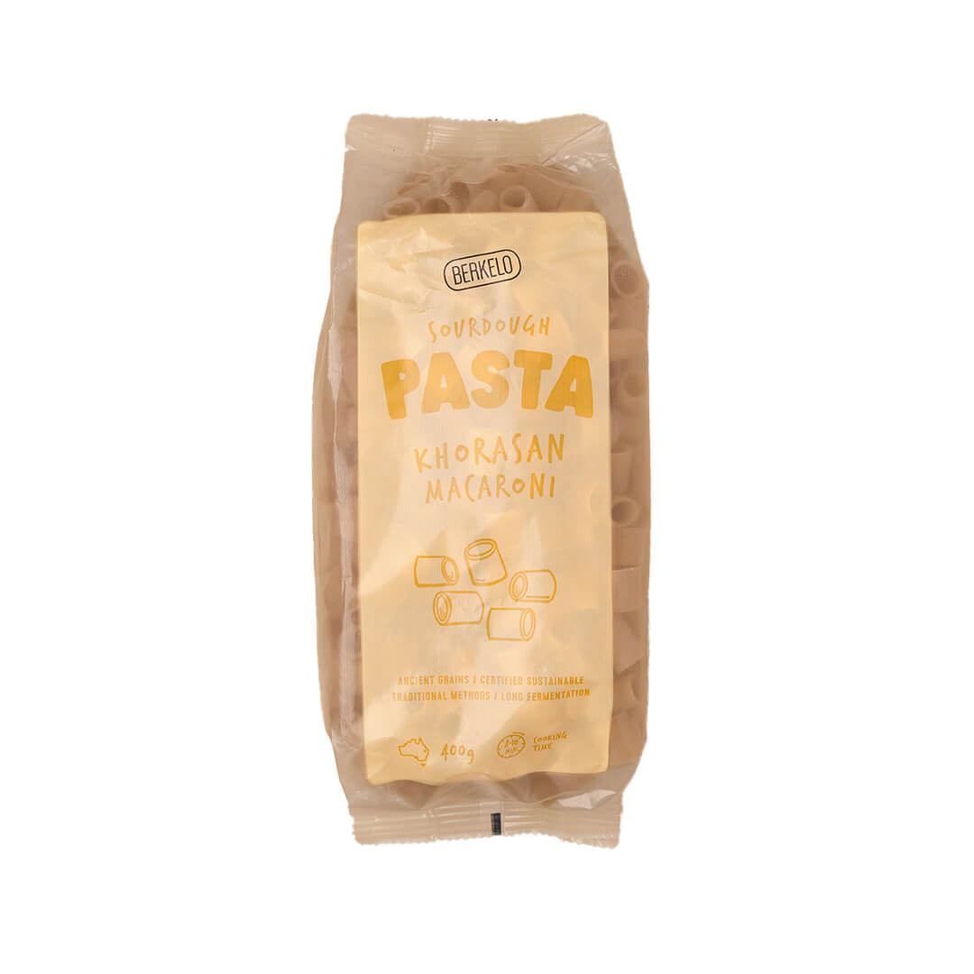 Organic Berkelo Sourdough Pasta - Khorasan Wheat Macaroni | Artisanal Italian-Style Pasta for Healthy Meals & Gourmet Cooking