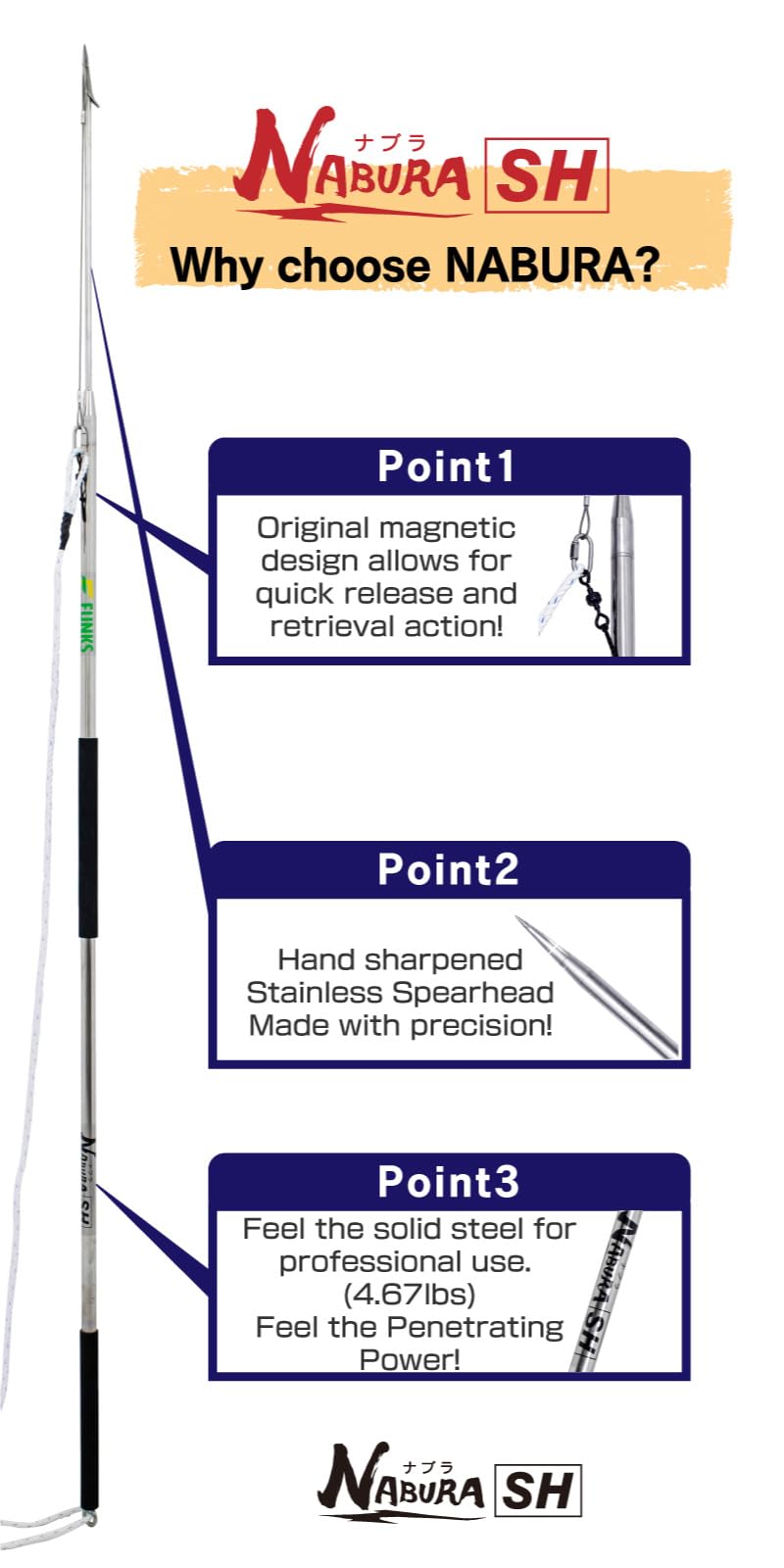 Premium Stainless Steel Heavy Duty Fishing Harpoon Spear - Ideal for Tuna, Marlin, Halibut & Large Fish - Perfect for Deep Sea Fishing & Spearfishing Adventures
