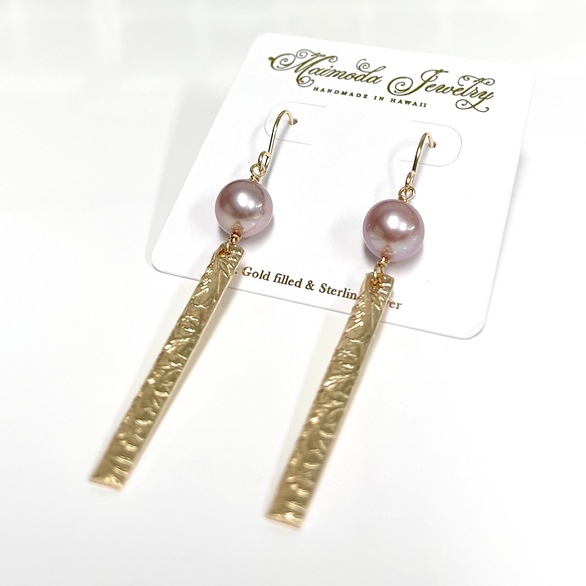 E610 Pink Pearl Earrings for Women - Elegant Melia Pearl Stud Earrings for Daily Wear, Parties & Gifts