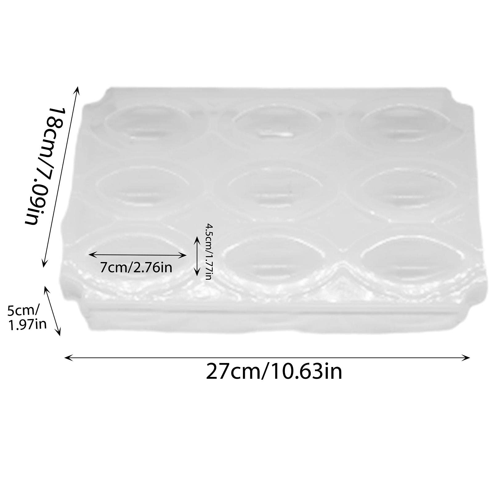 Greatideal 9-Grid Meatball Mold – Large Kibbeh Press Maker – Plastic Manual Meatloaf Press Tool for Homemade Fried Kibbeh – Perfect for Middle Eastern Cooking & Party Food Prep