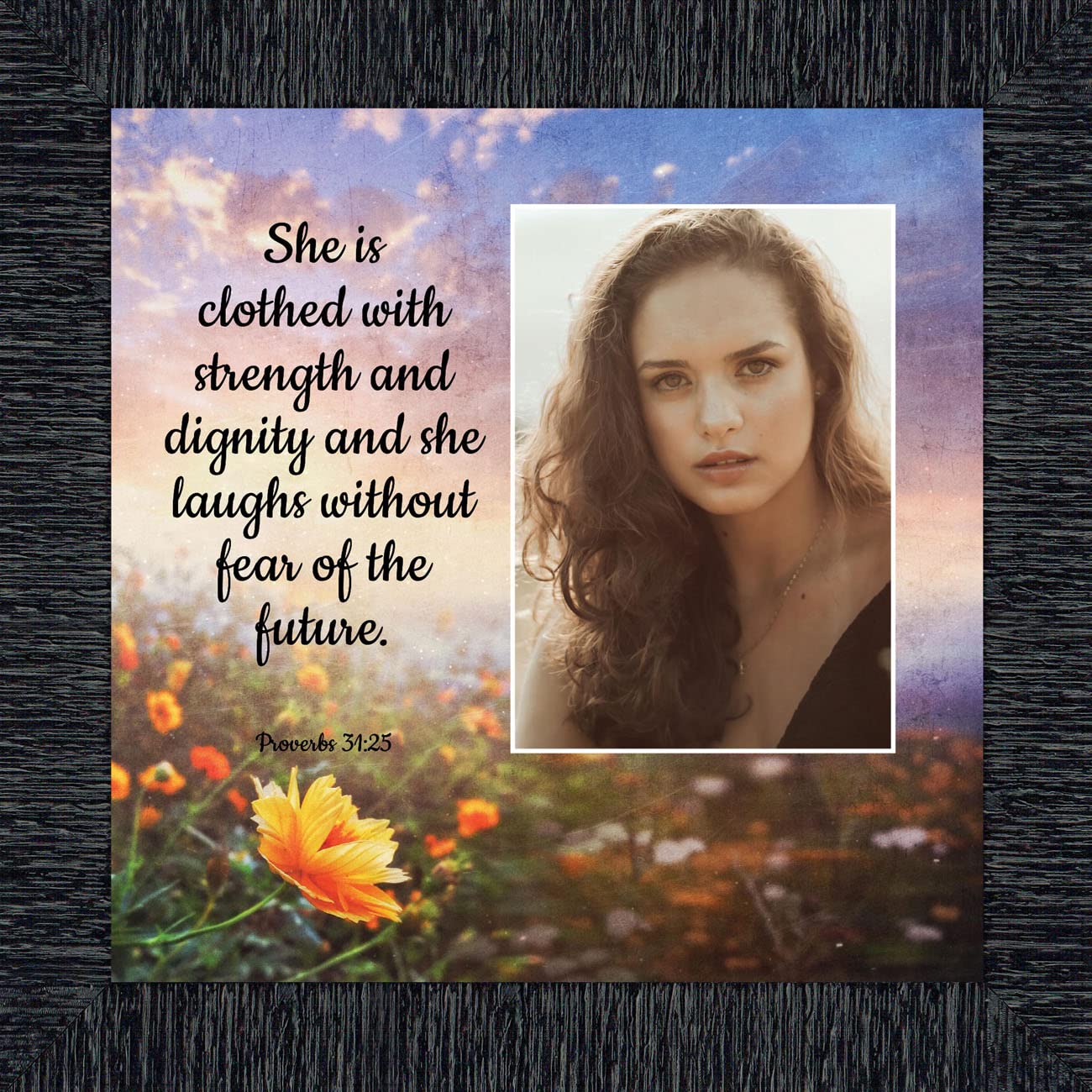 Christian Home Decor & Gifts for Women - Bible Verse Wall Art, Proverbs 31 Woman Inspirational Decor, Spiritual Room Decor for Teen Girls - Perfect for Bedroom, Office & Prayer Space (6428CH)