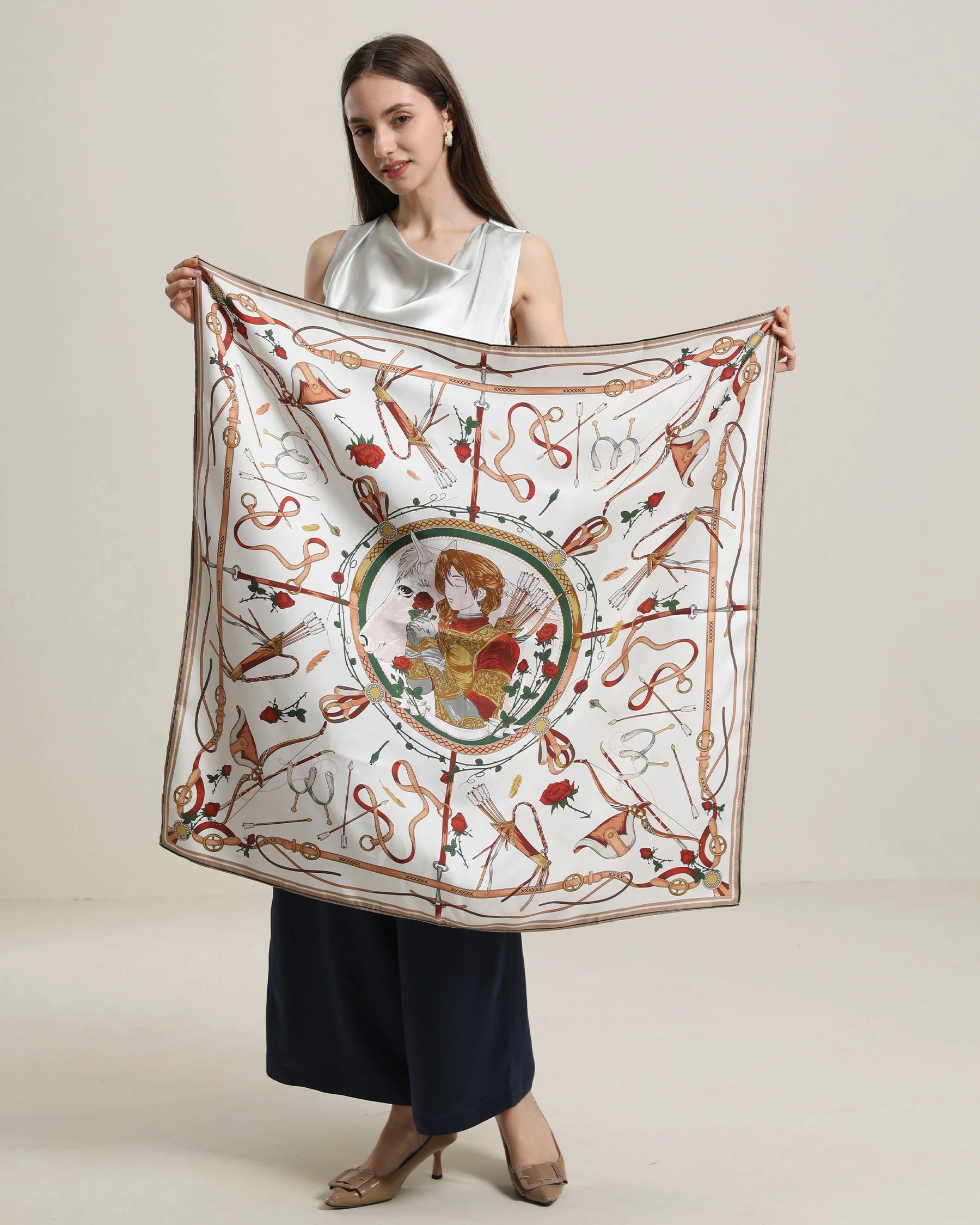 Pure Silk Scarf for Girls - Soft & Elegant Fashion Accessory for School, Parties & Special Occasions