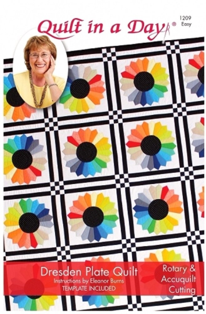 Dresden Plate Quilt Pattern with Template - Easy One-Day Quilting Project for Beginners | Perfect for Home Decor, Bedding & Gift Giving