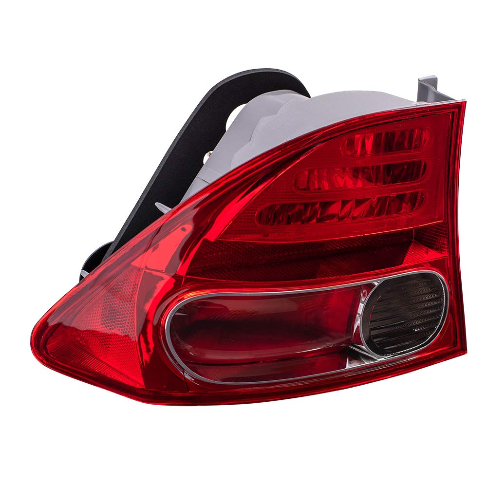 OE Style Halogen Tail Lights Assembly Replacement for 2006-2008 Honda Civic - Compatible with HO2800166 HO2801165 33551SNAA01 33501SNAA02 - Perfect for Night Driving & Car Customization