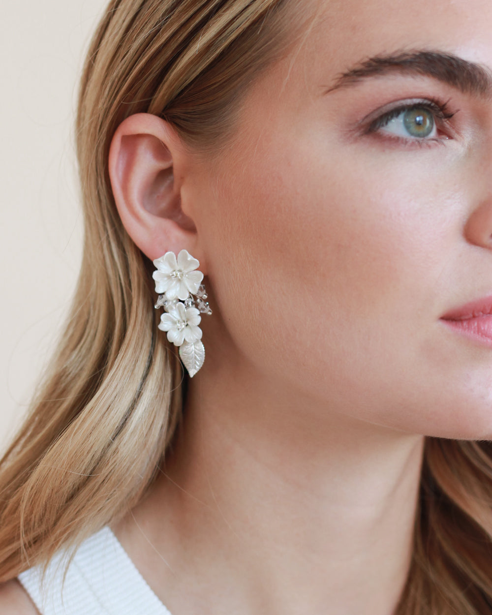 Elise Floral Earrings for Women - Elegant Handmade Dainty Flower Stud Earrings - Perfect for Weddings, Parties & Everyday Wear