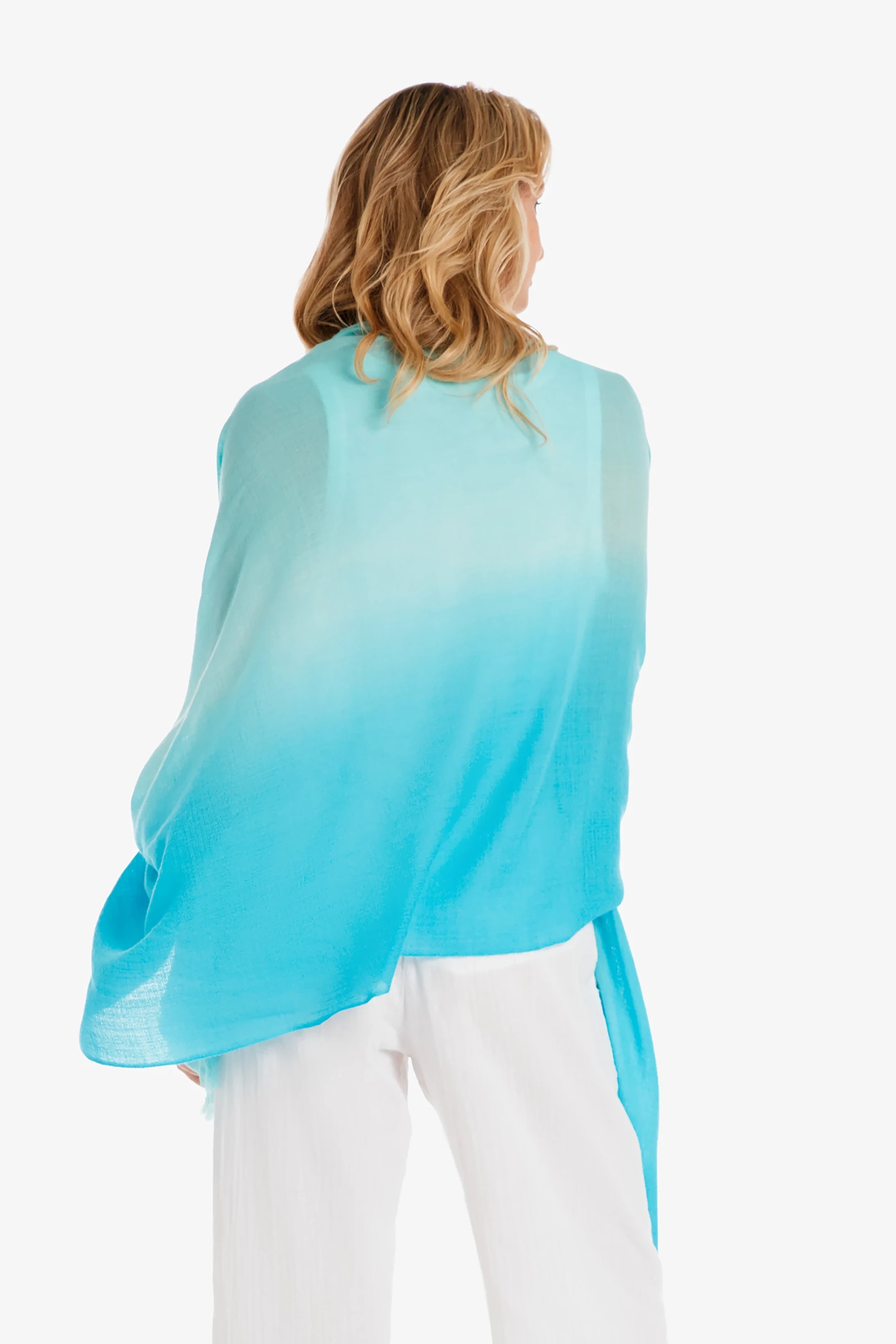 Essential Wrap - Soft & Stylish Sky Blue Scarf for Women - Perfect for Travel, Work & Casual Outfits