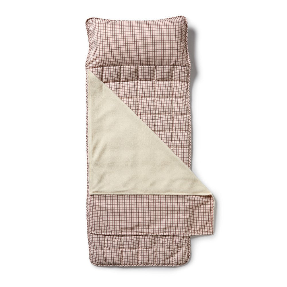 Amber Check Nap Mat for Kids - Soft & Comfortable Sleeping Mat for Daycare, Preschool & Travel - Machine Washable & Portable