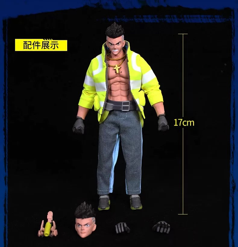 Jada Toys 1/12 Scale 6-inch Cyberpunk: Edgerunners Lucy & David Action Figures - Collectible Anime Figures for Display & Gaming Scenes