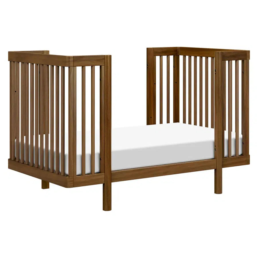 Babyletto Pogo 8-in-1 Convertible Crib in Natural Walnut Finish - Safe & Stylish Nursery Furniture for Newborn to Toddler - Perfect for Modern Baby Rooms & Daycare Centers