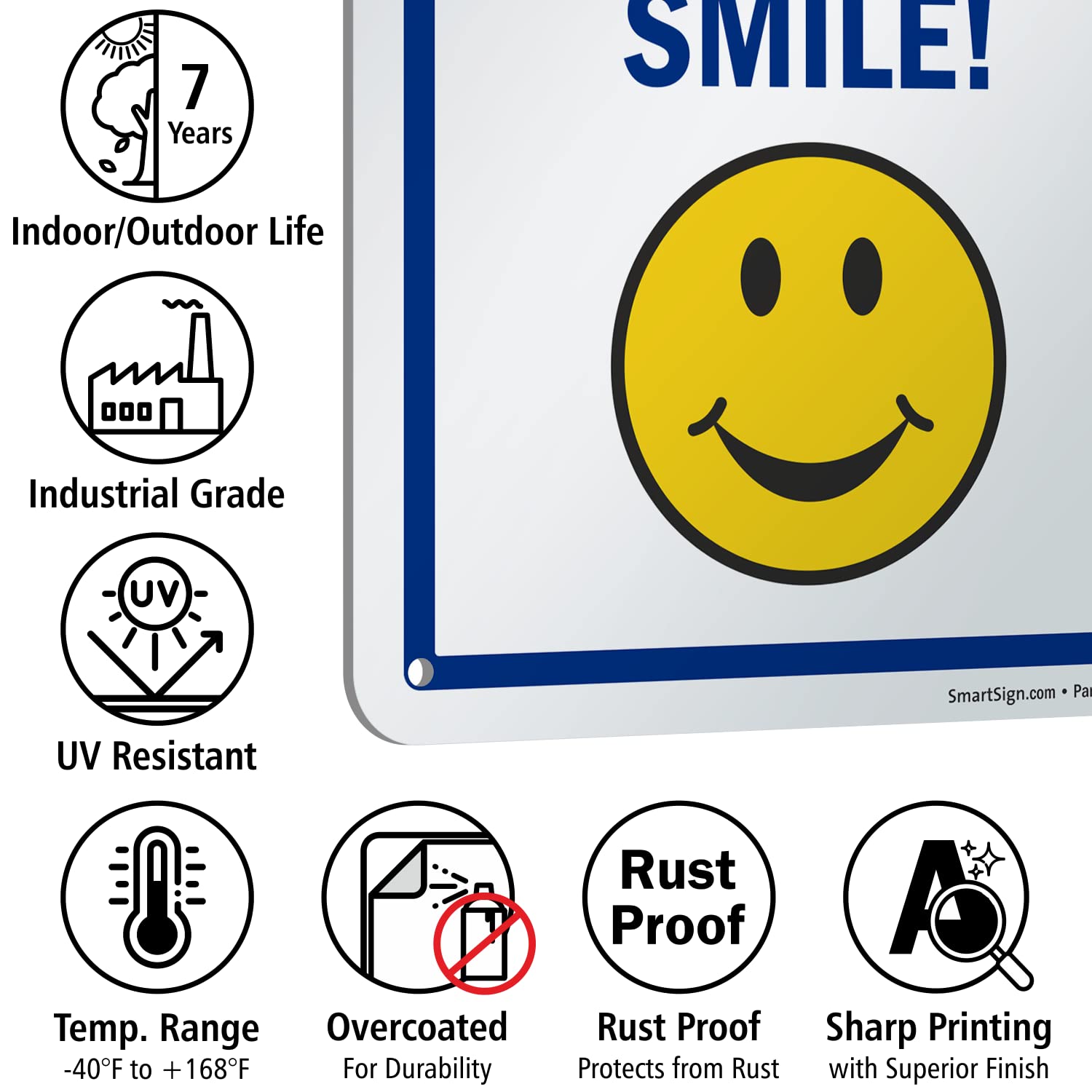 SmartSign 'You Are Being Videotaped Smile!' Sign - 7