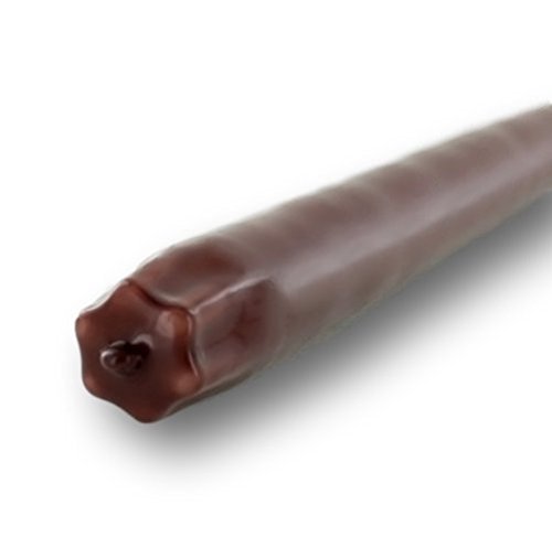 Premium Hand-Dipped Chocolate Brown Taper Candles - 12 Inch, Dripless & Smokeless - Elegant & Individually Wrapped (Pack of 144) - Perfect for Weddings, Holidays & Romantic Dinners