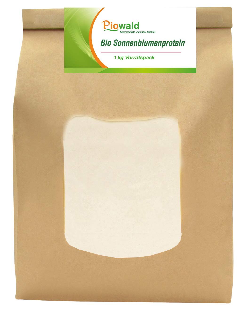 Organic Sunflower Protein Powder - 1kg (2.2lb) Plant-Based Vegan Protein for Smoothies, Baking & Muscle Recovery | Non-GMO, Gluten-Free Superfood Supplement