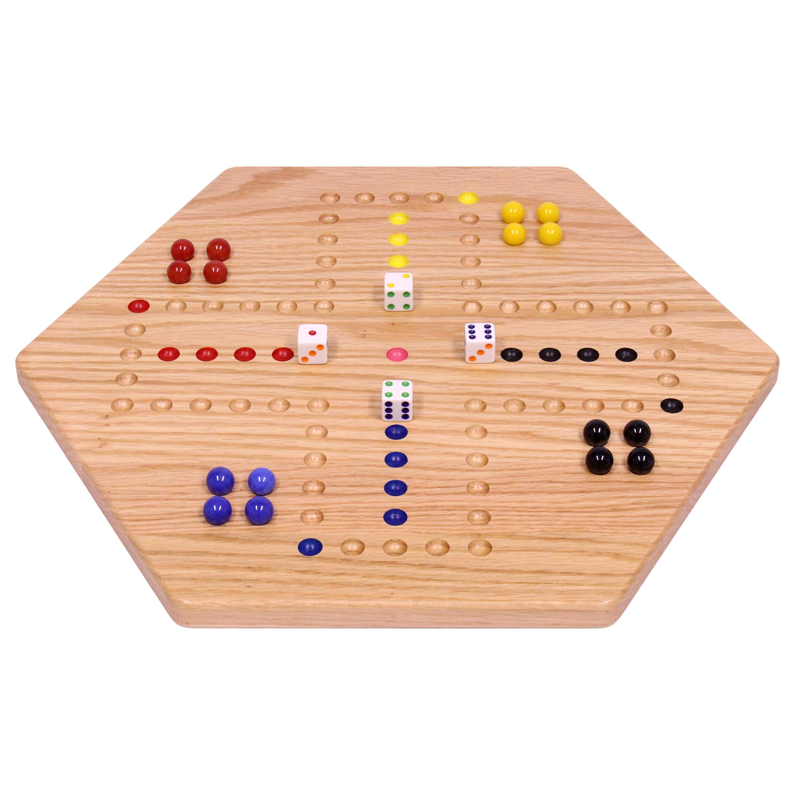 AmishToyBox.com Wahoo Marble Game Board Set - 16