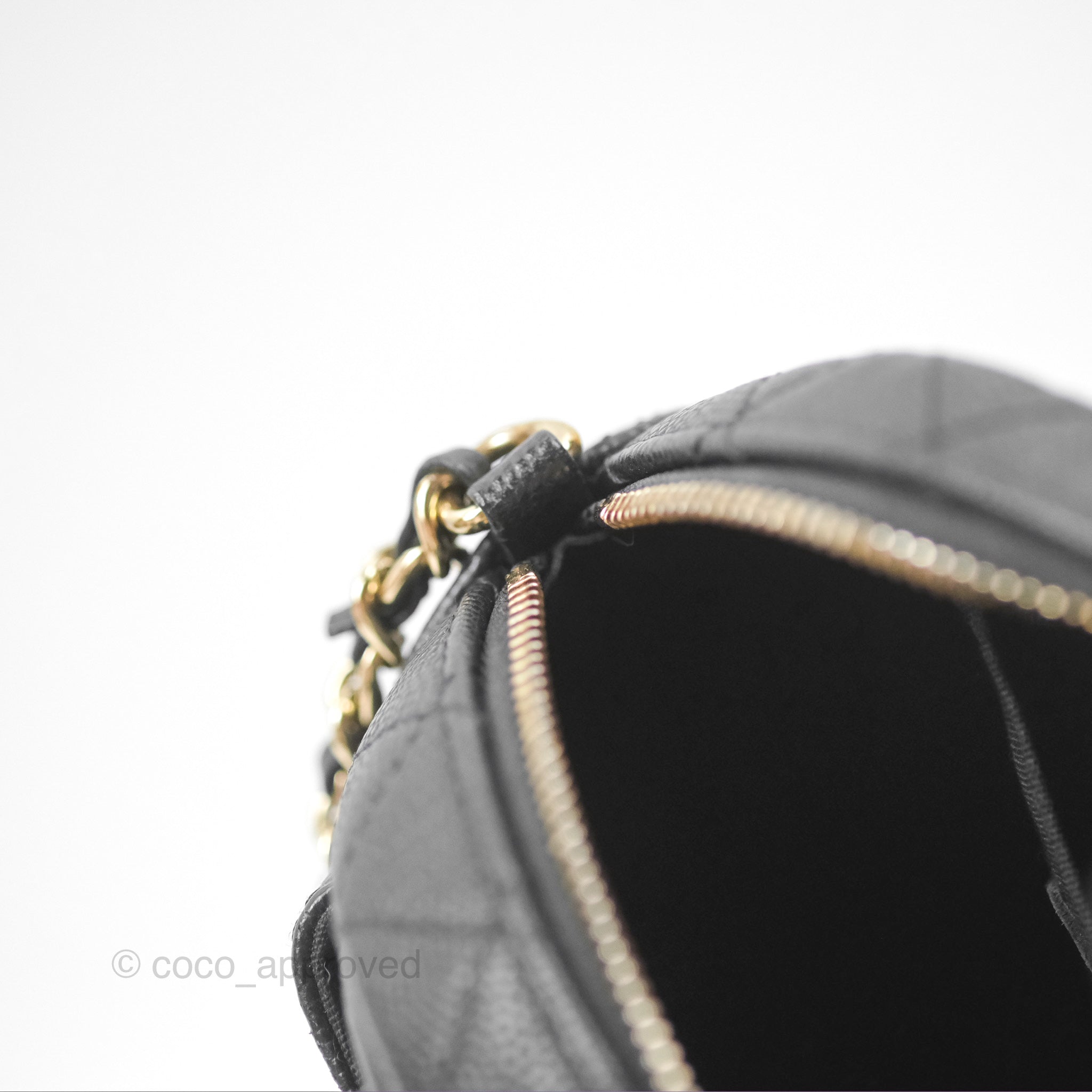 Chanel CC Day Camera Bag in Black Caviar Leather with Gold Hardware - Luxury Crossbody Bag for Women, Perfect for Everyday Use & Special Occasions