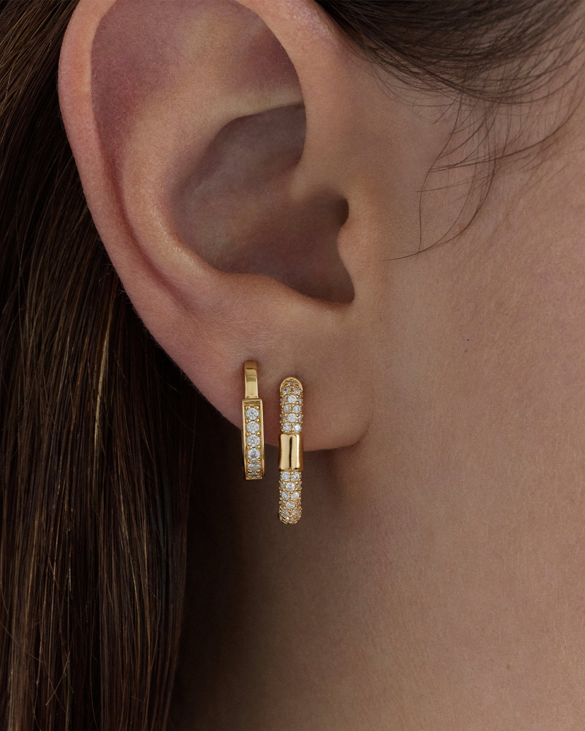 18K Gold Vermeil Hoop Earrings for Women - Hypoallergenic Dainty Huggie Hoops - Perfect for Everyday Wear, Parties & Gifting