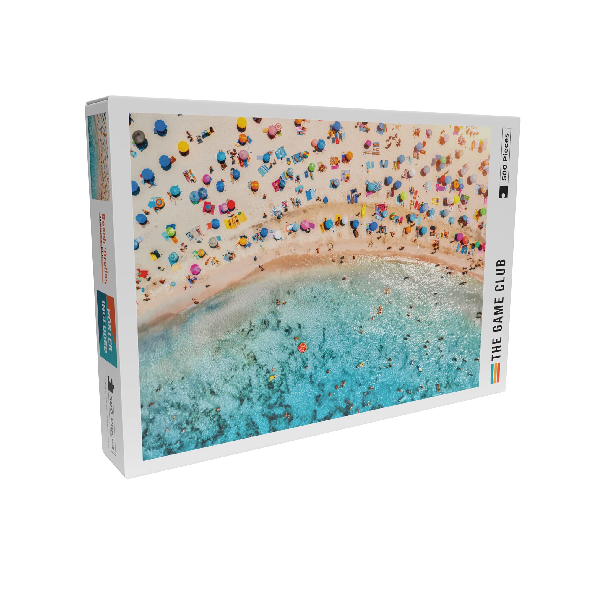 500-Piece Beach Umbrellas Jigsaw Puzzle - Fun Challenge for Family & Friends - Perfect for Beach-Themed Parties & Relaxation