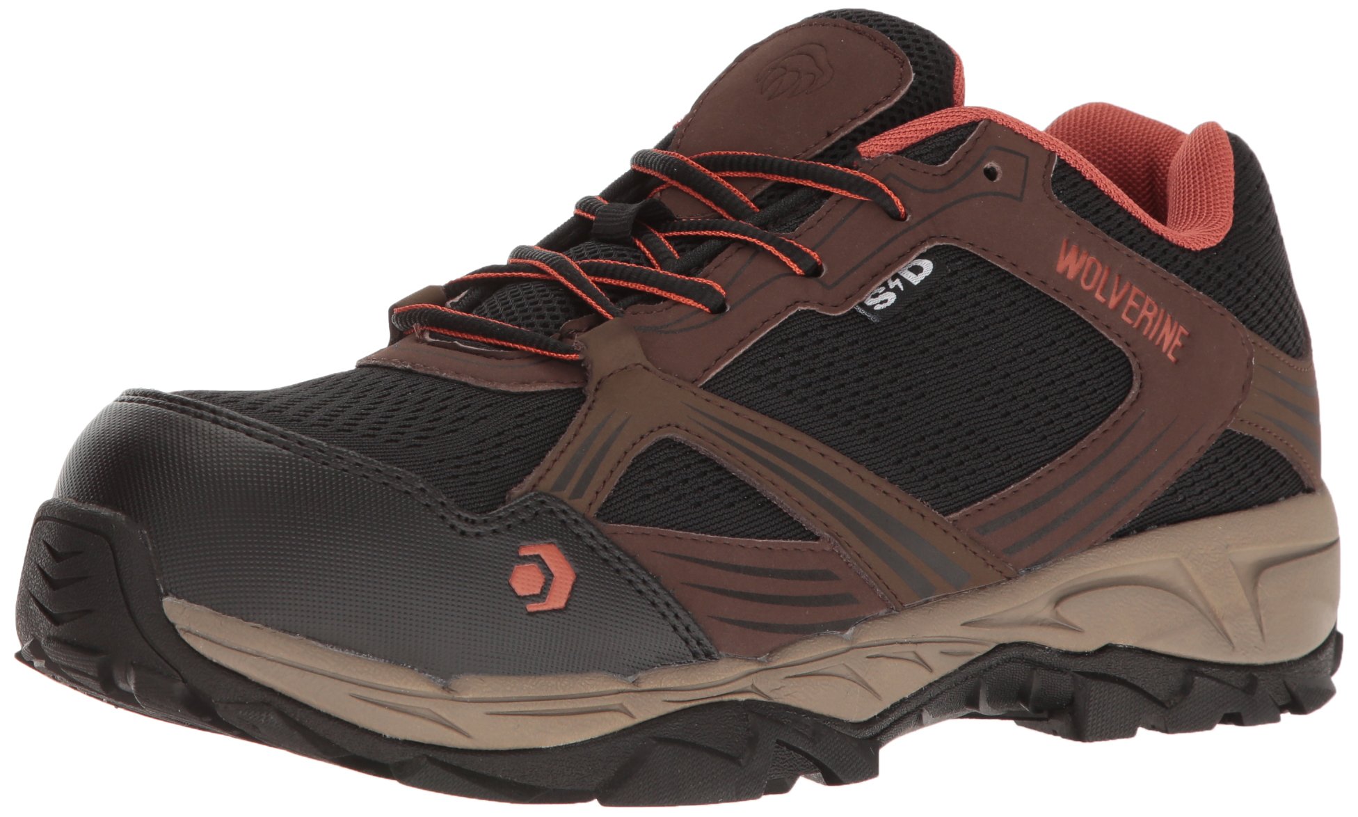 WOLVERINE Men's Rush ESD Comp Toe Work Boots - Electrical Hazard Safety Hiking Shoes for Construction & Outdoor Work