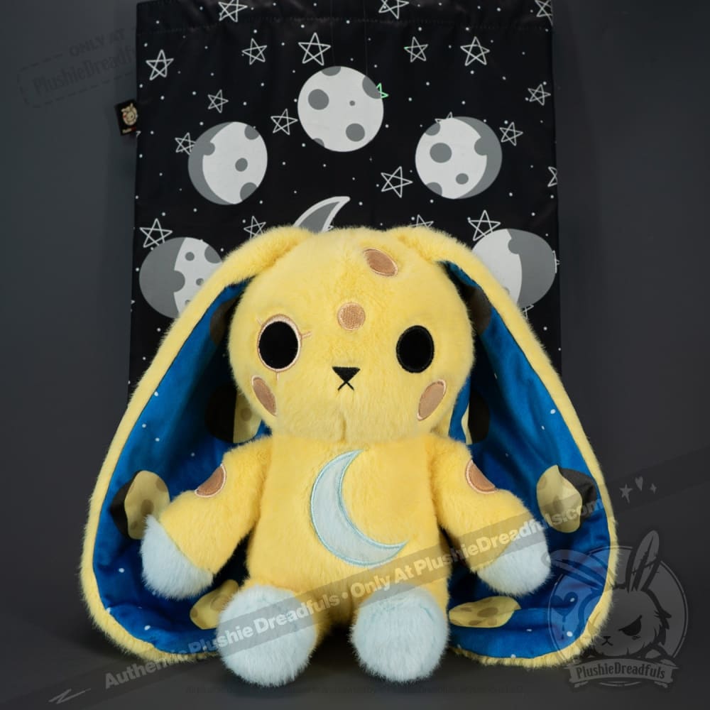 Plushie Dreadfuls Full Moon Bunny Stuffed Animal - Soft Cuddly Plush Toy for Kids, Gifts & Halloween Decor