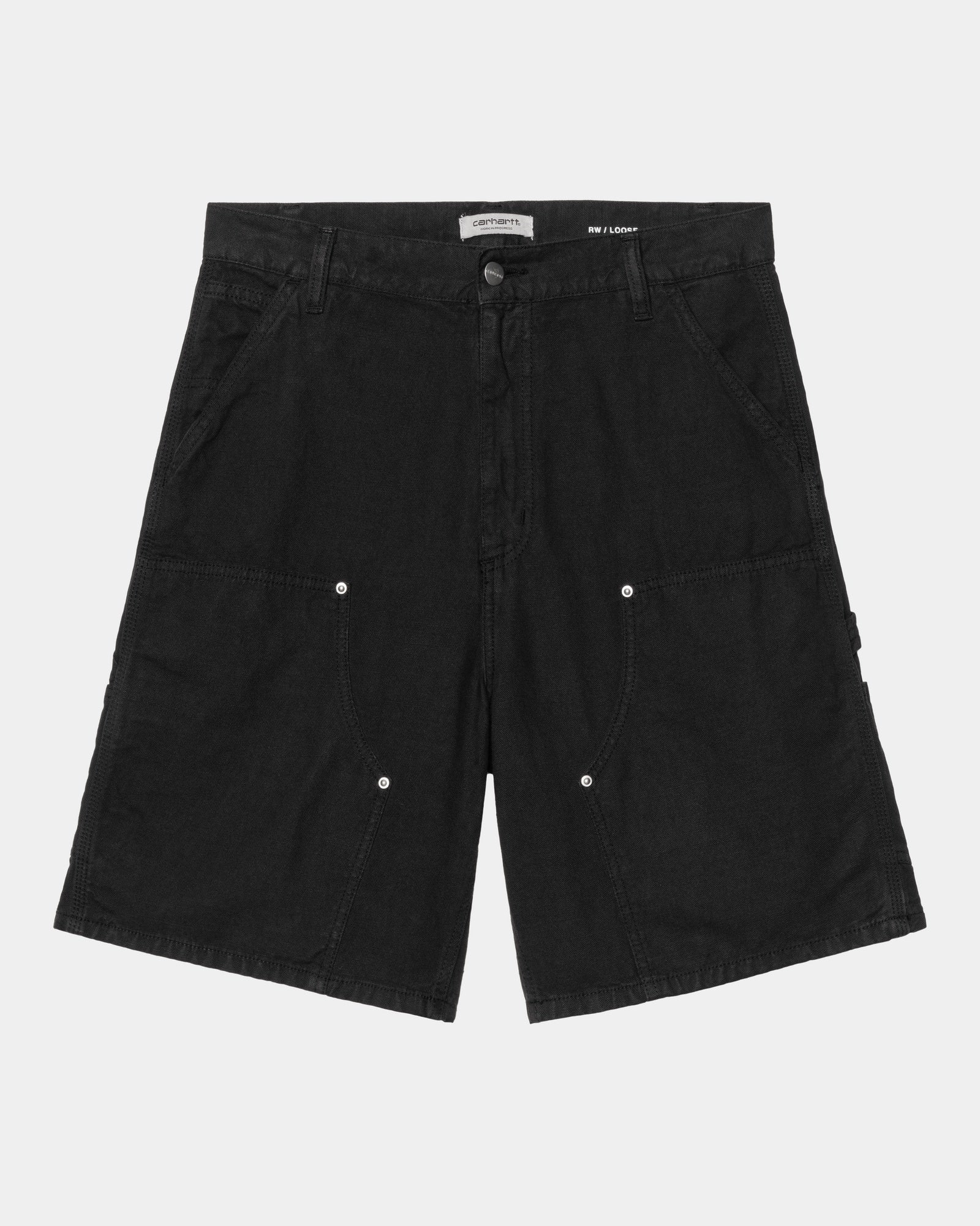 Women's Branford Double Knee Shorts in Black - Durable Workwear for Outdoor Activities & Casual Wear