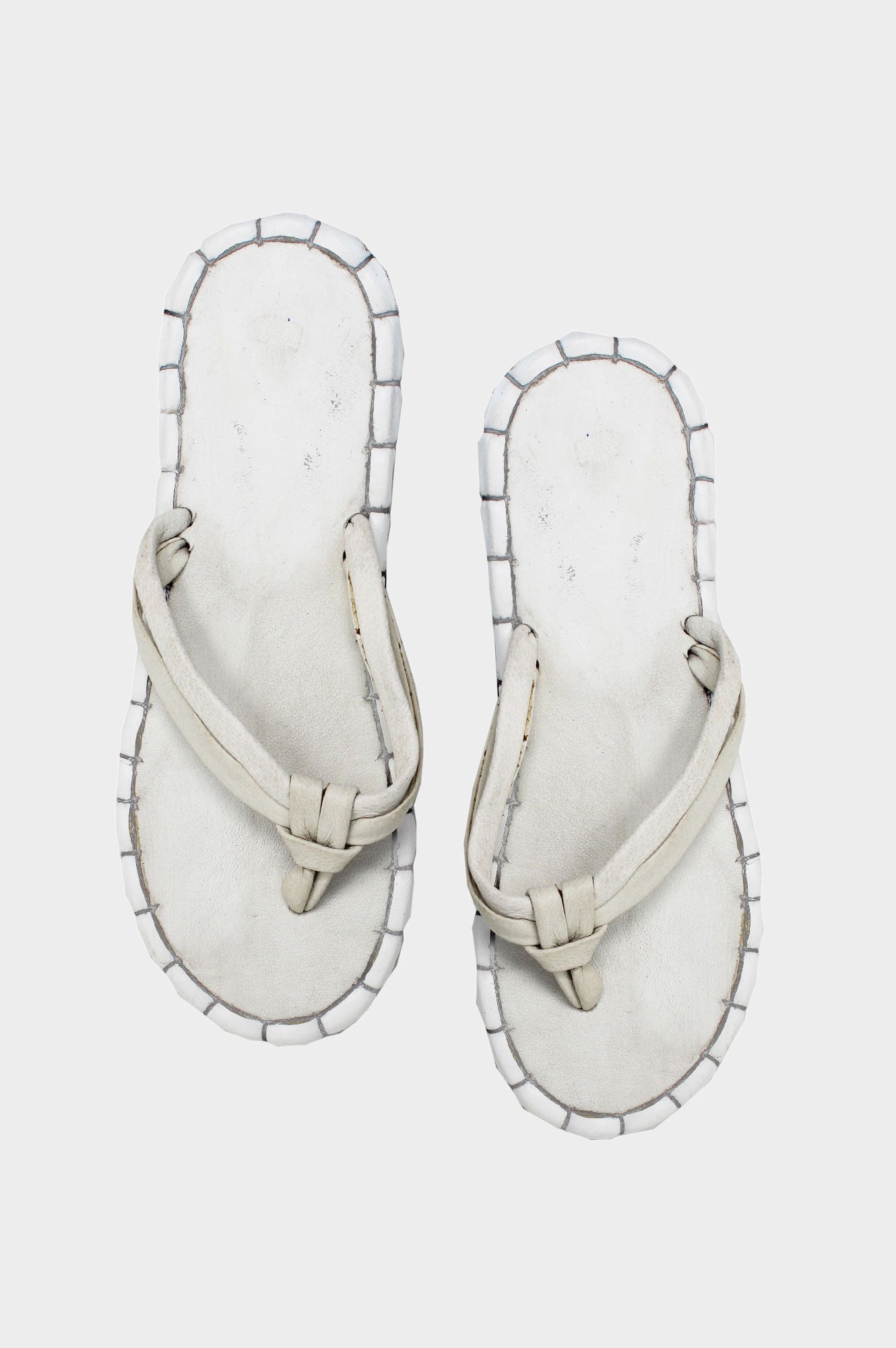 Eco-Friendly Recycled Leather Sandals for Women - Comfortable White Summer Sandals | Perfect for Beach, Vacation & Casual Outings